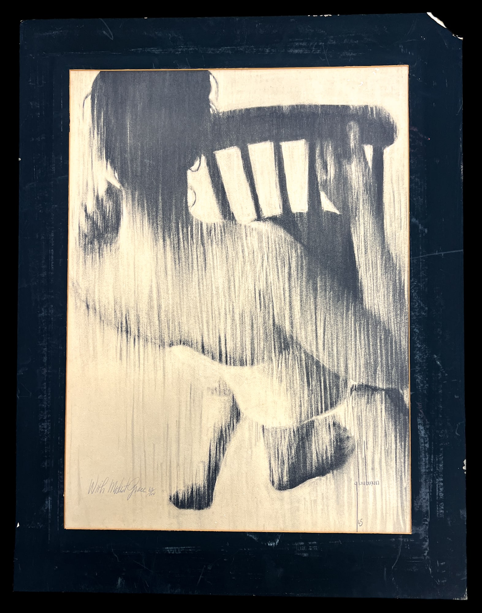 Edna Glaubman "With Modest Grace" 1965 Lithograph - 2