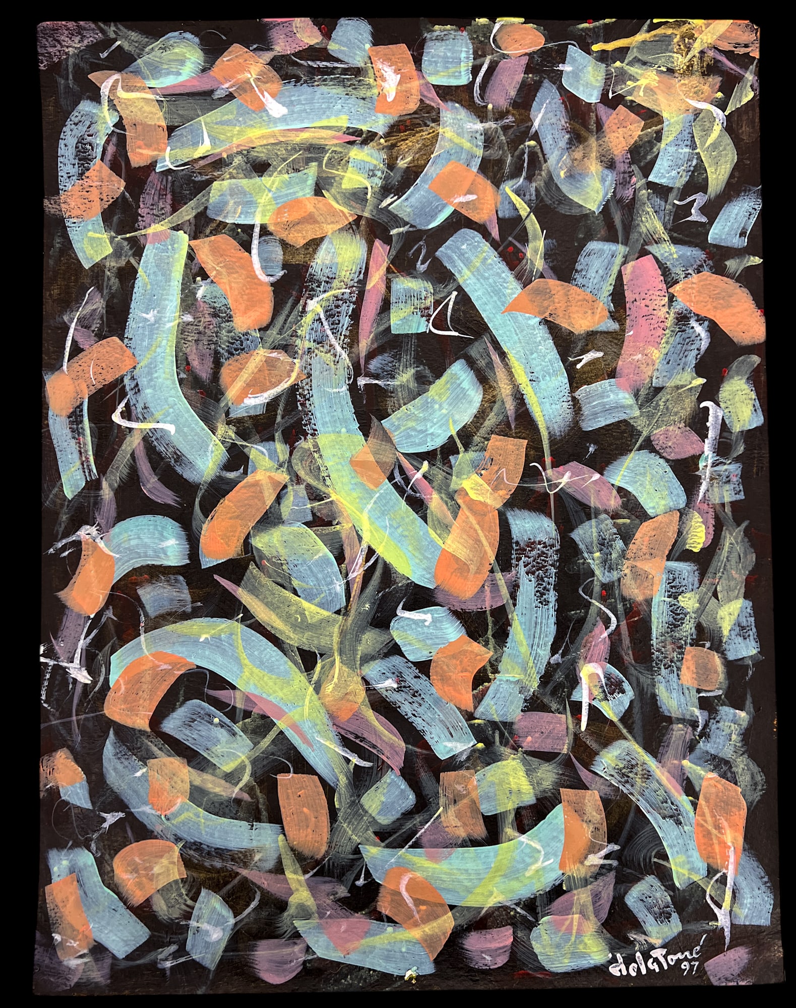 Joseph de la Torre "Untitled" 1997 Acrylic on Paper - 2