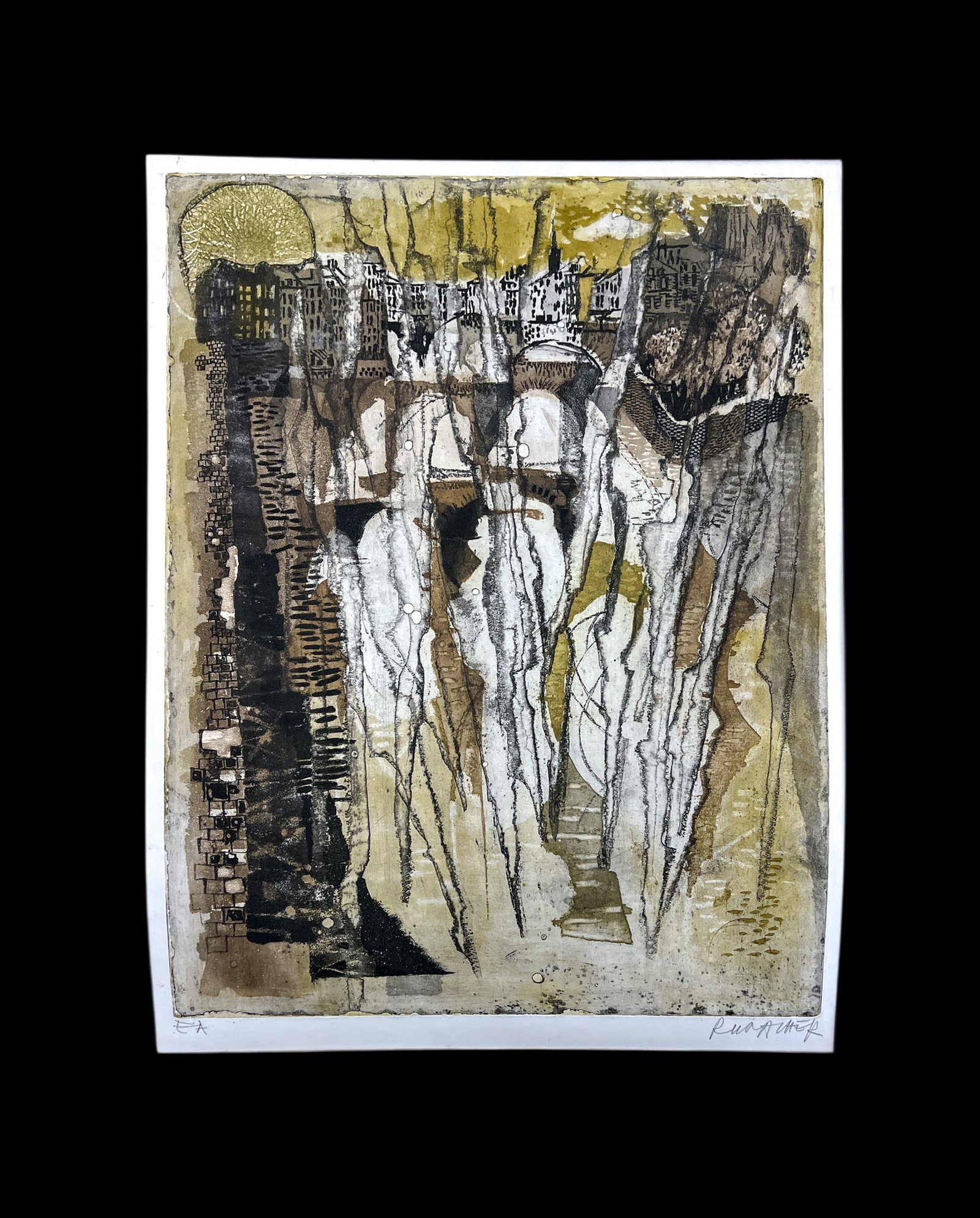 Suzanne Runacher "Paris Watersong" Artist's Proof Etching - 2