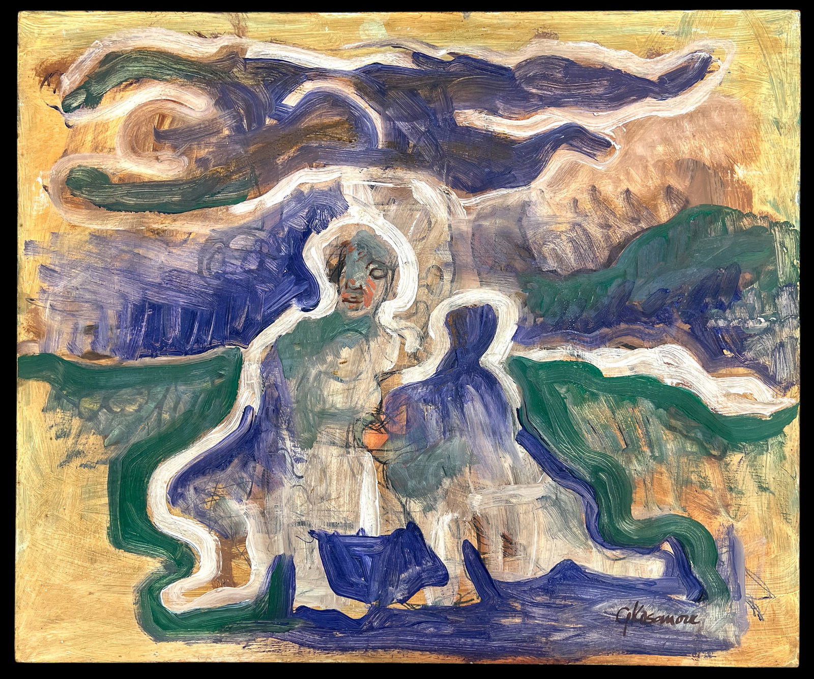George Kosanovic "Untitled" ca. 1960 Acrylic on Masonite - 2