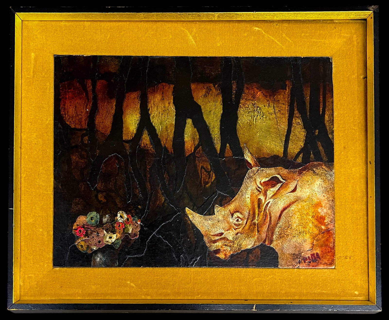 Joseph Petta Jr. "The Beast Transformed" Collage on Board - 2