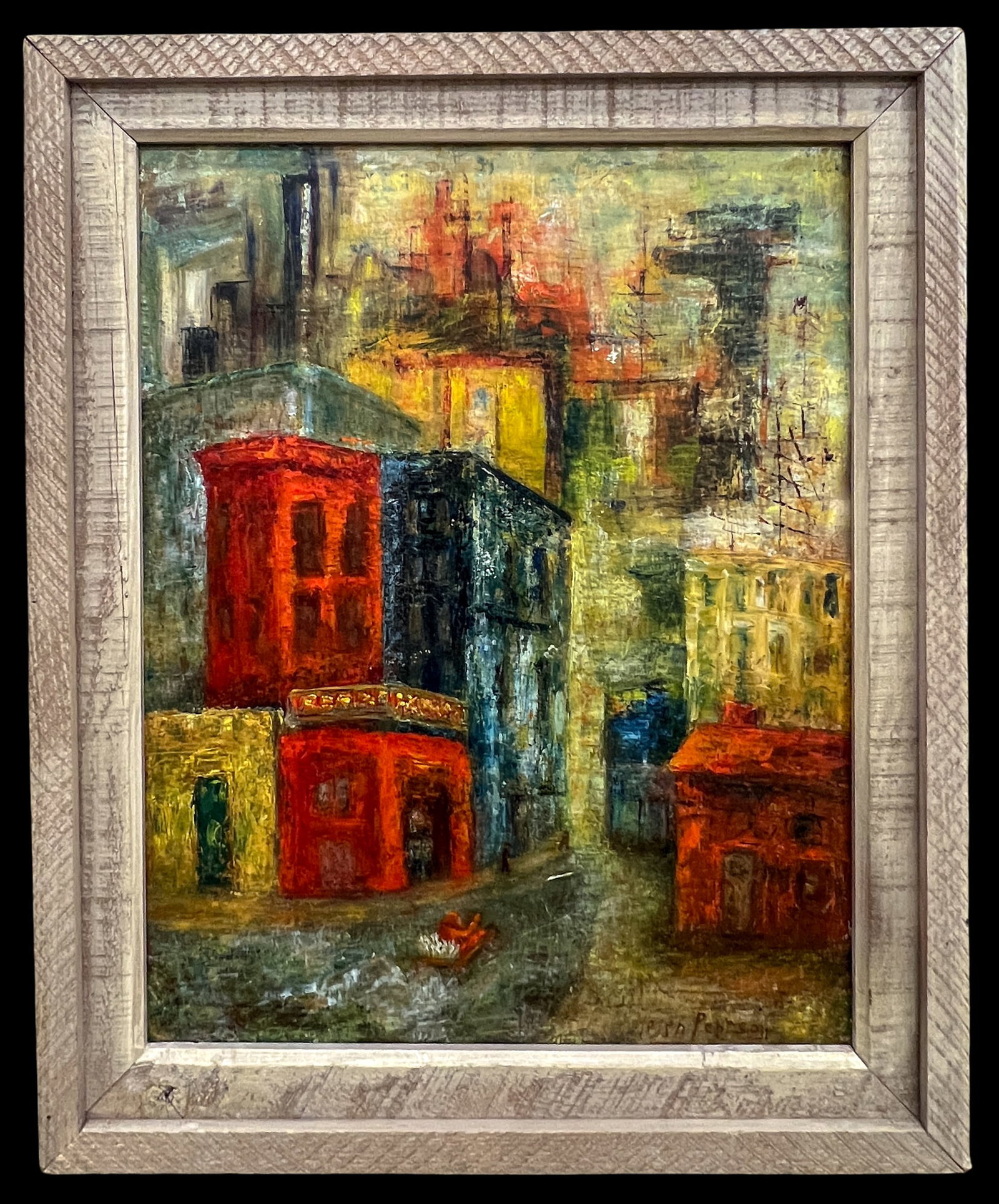 Helen Pearson "Rolling Through Town" Oil on Canvas - 2