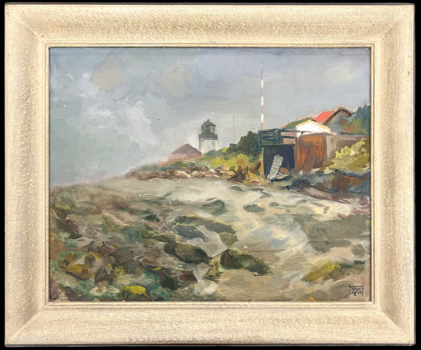 Dale Cox "Alki Point '49" 1949 Oil on Board - 2