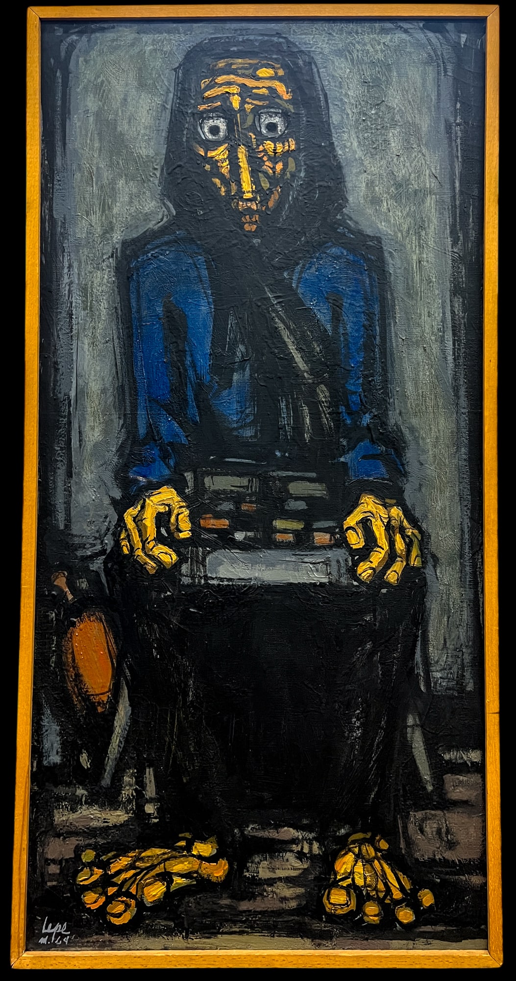 Leopoldo Perez "Fecha Limite" 1964 Oil on Canvas - 2
