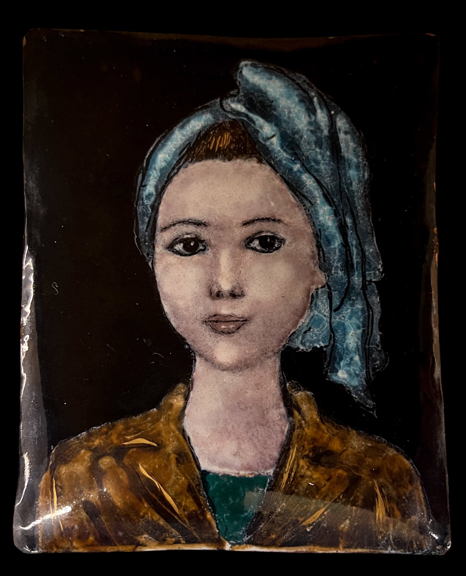 Lisel Salzer "The Smirk" Limoges Enamel - 2