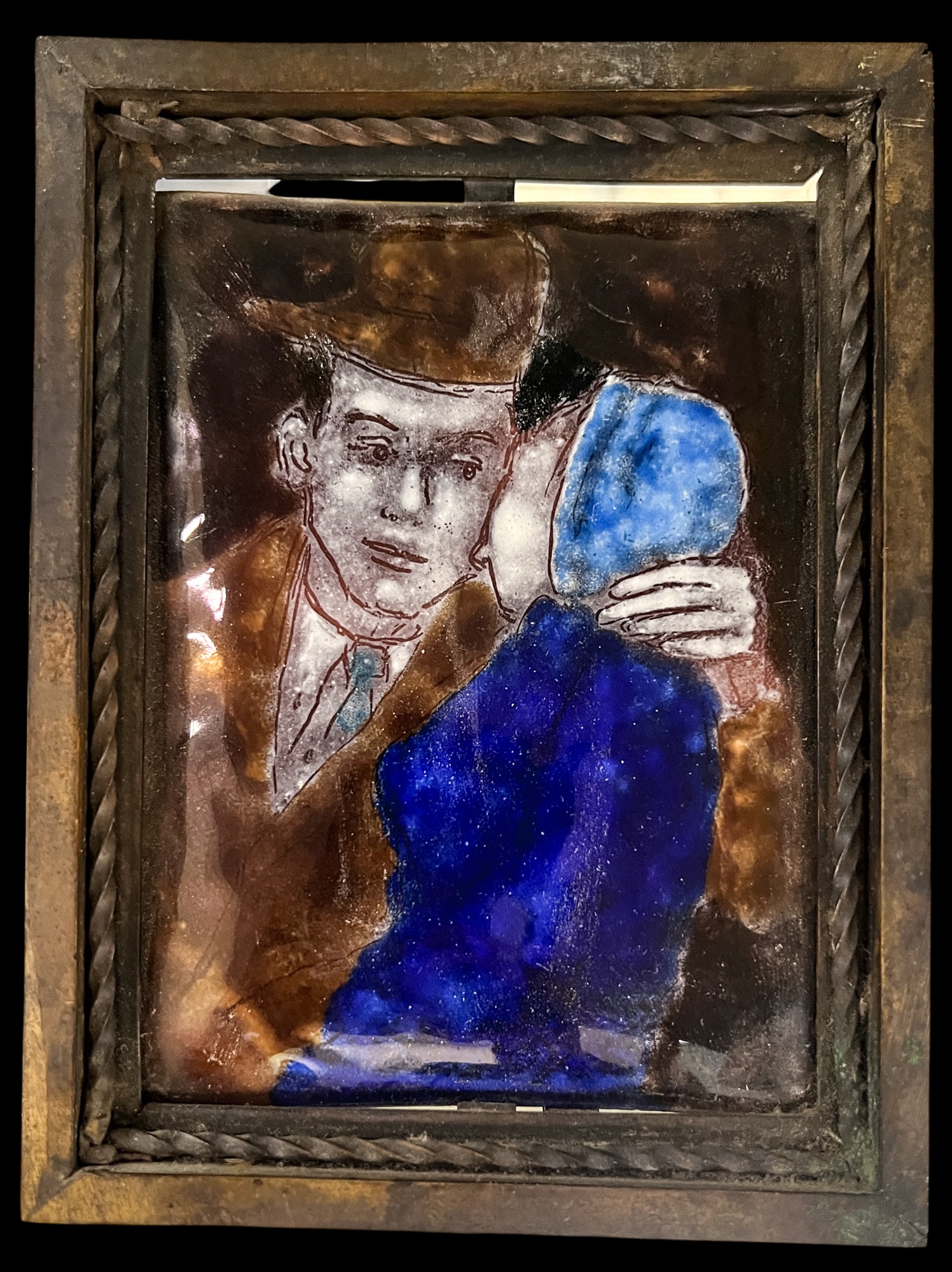 Lisel Salzer "The Whisper" Limoges Enamel - 2