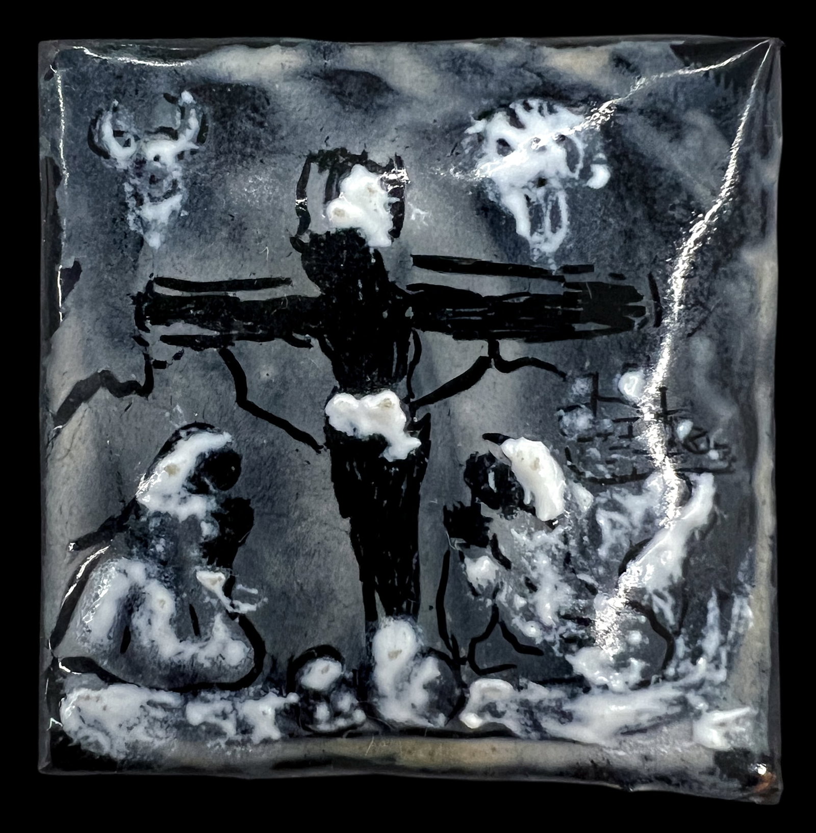 Lisel Salzer "Crucifixion" Limoges Enamel - 2