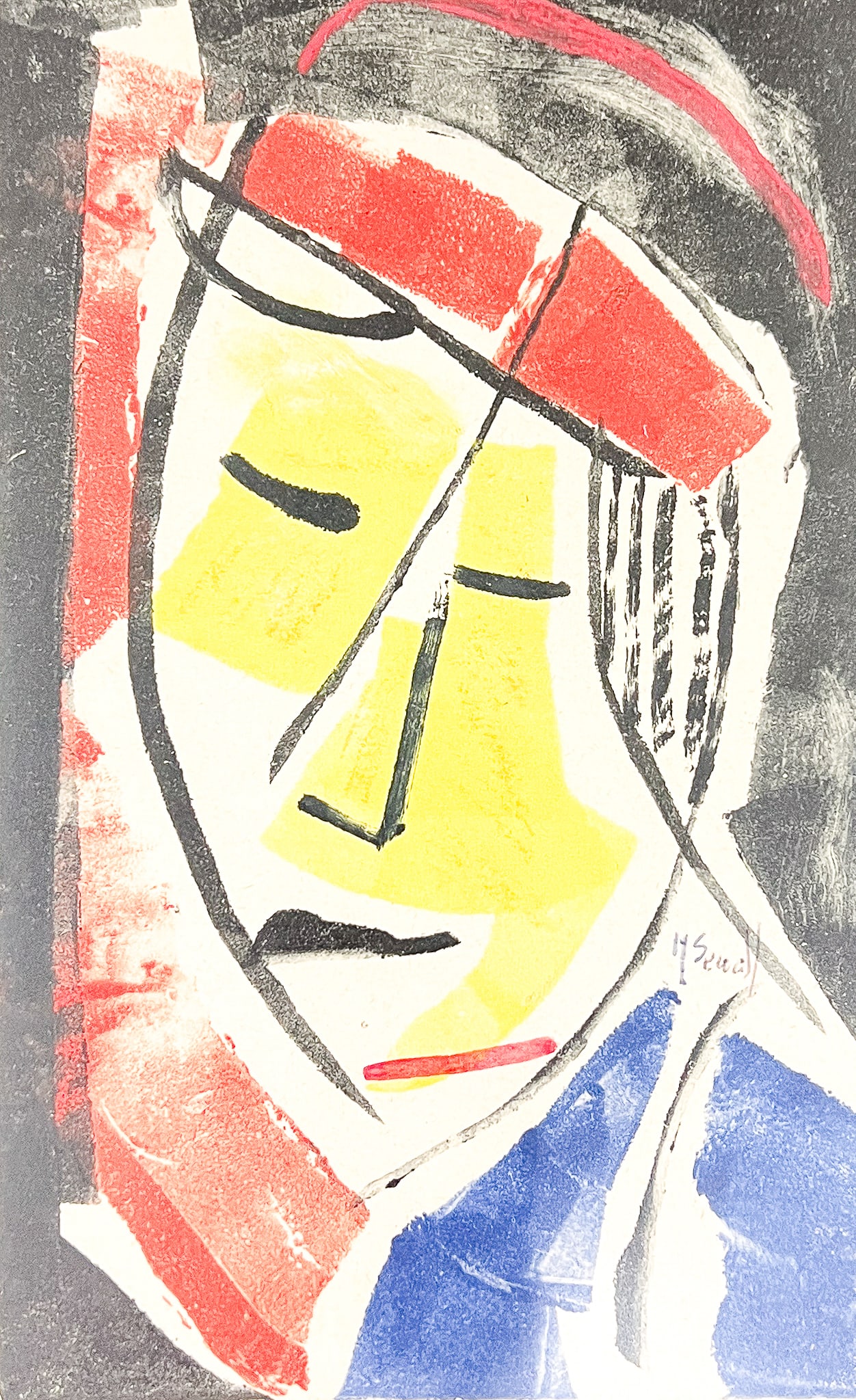 Howard Sewall "Enjoying the Sunshine" Monotype: Howard Sewall (1899-1975 Oregon) "Enjoying the Sunshine" Monotype 8"x5" Image 15"x12" Framed. Signed lower right. Excellent condition, not examined outside of framing.