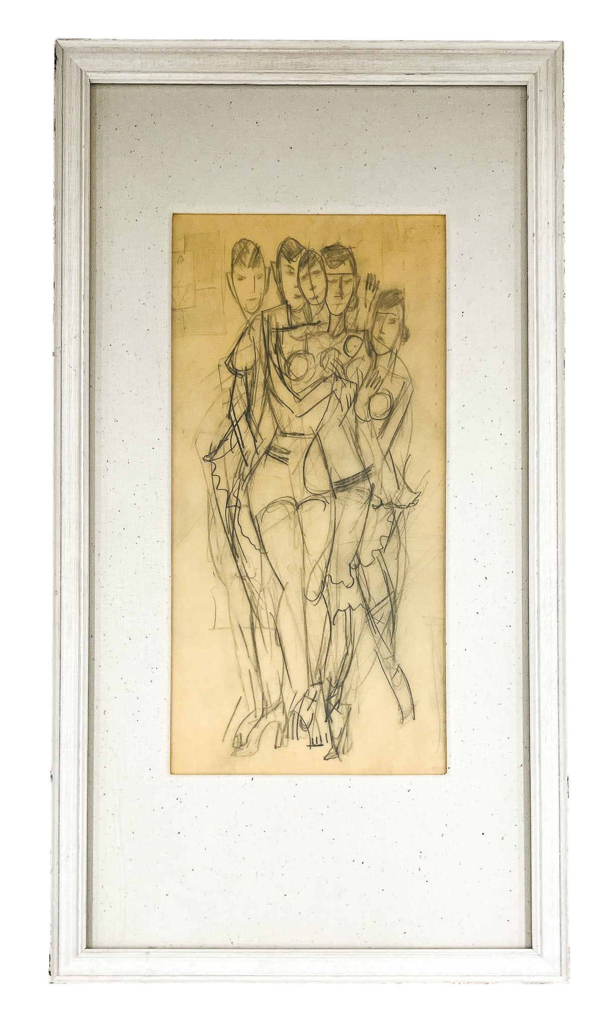 Howard Sewall "The Group" Graphite on Paper - 2