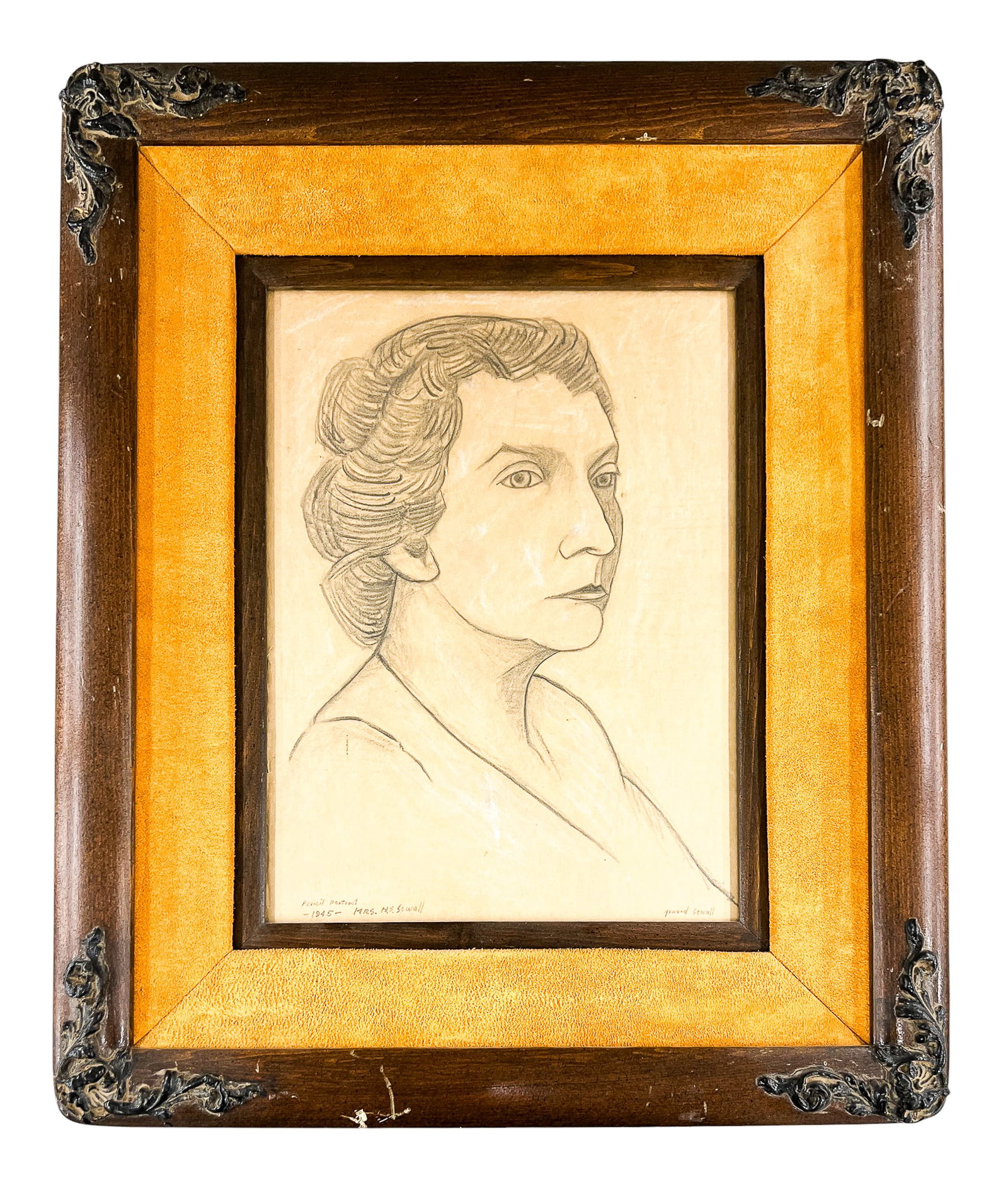 Howard Sewall "Mrs. H.S. Sewall" 1945 Graphite on Paper - 2