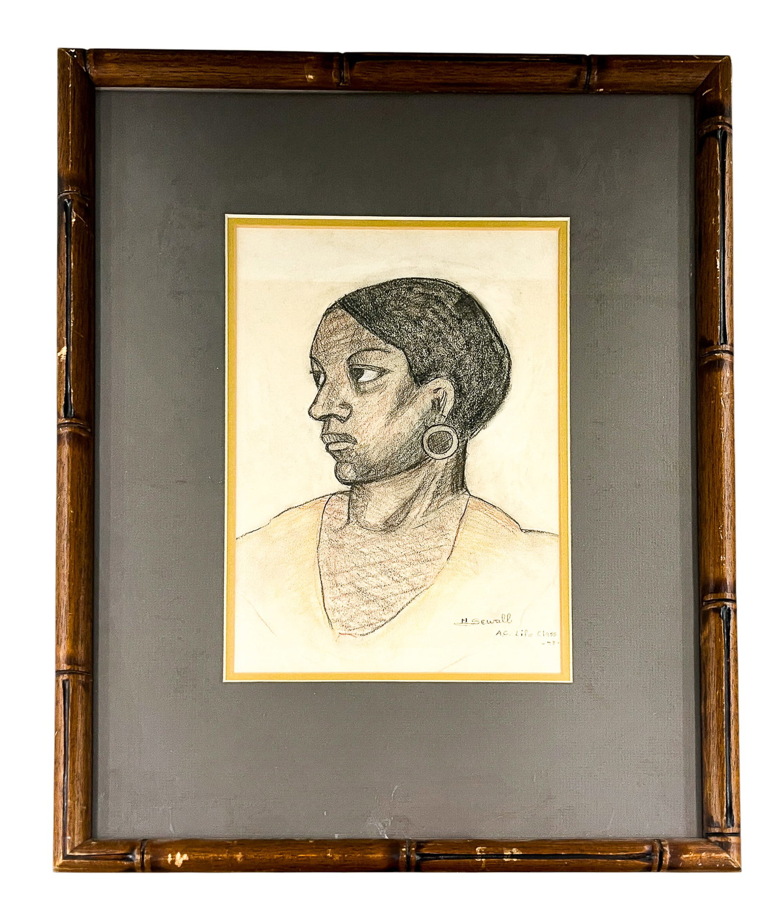 Howard Sewall "A.C. Life Class" 1943 Pastel on Paper - 2