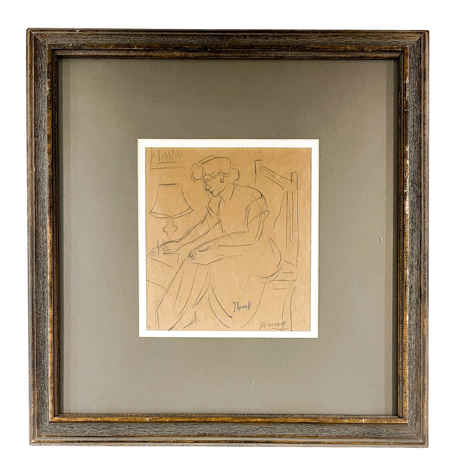 Howard Sewall "Mummy" Graphite on Paper - 2