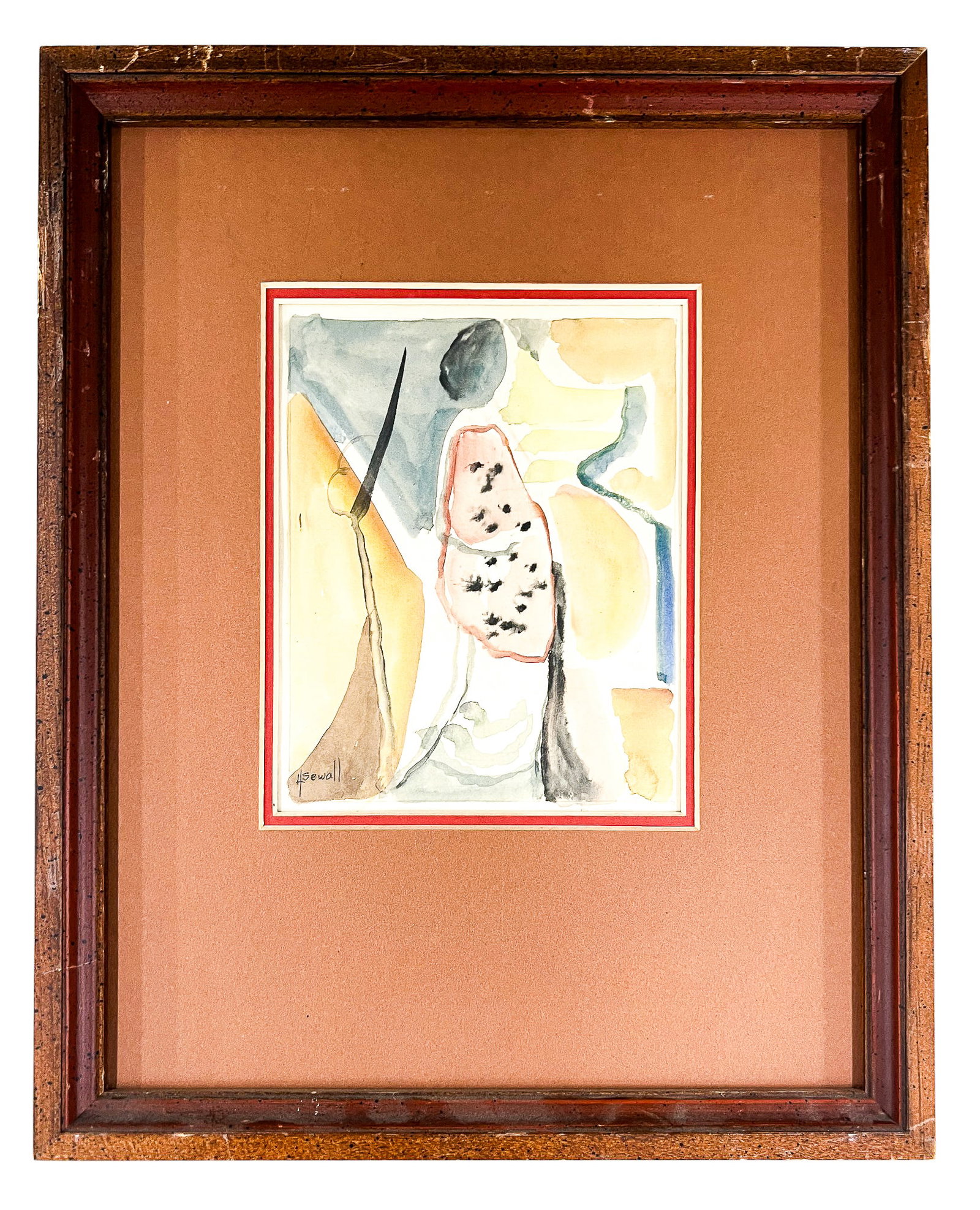 Howard Sewall "Strawberry" Watercolor on Paper - 2