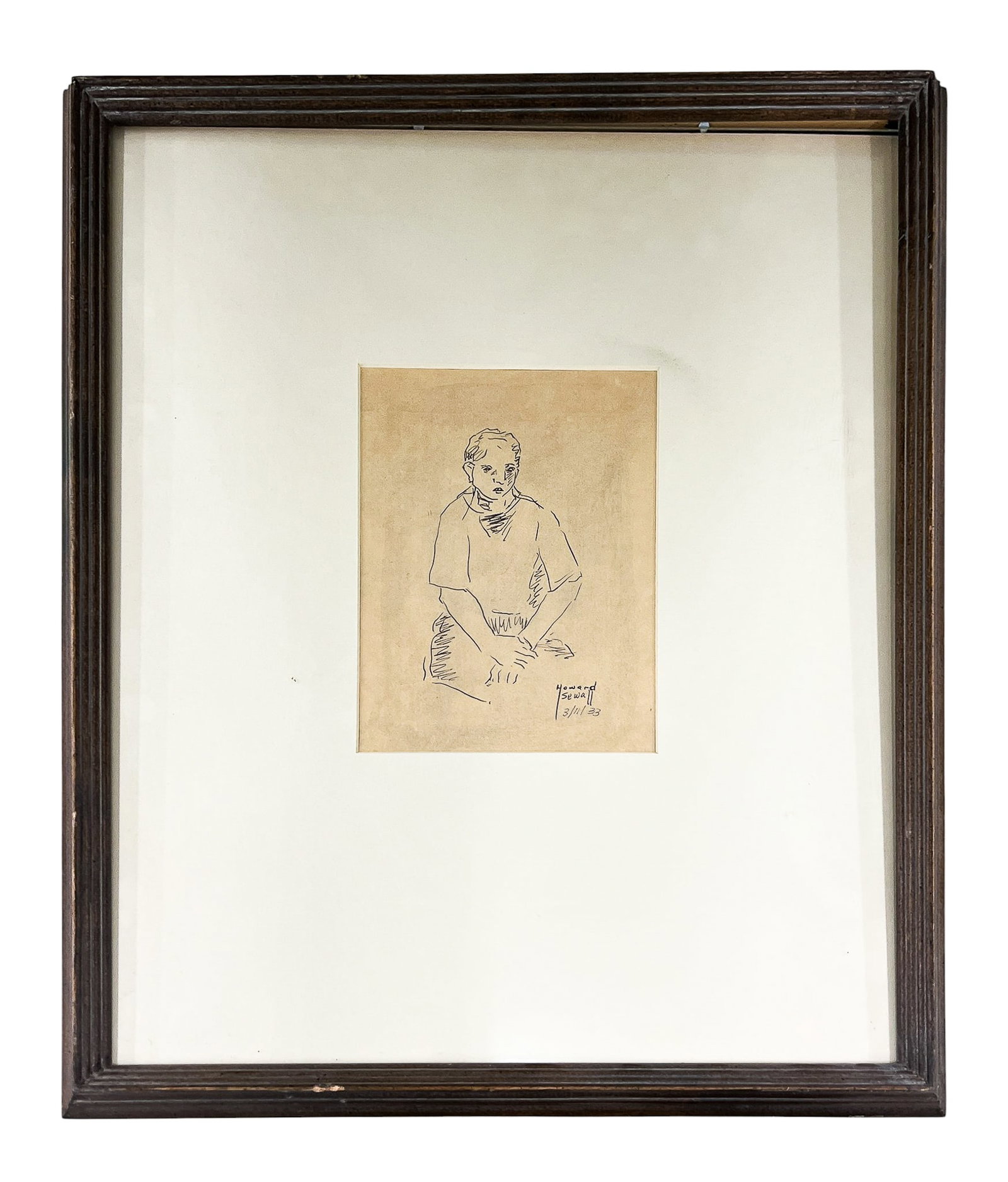 Howard Sewall "Young Man" 1933 Graphite on Paper - 2
