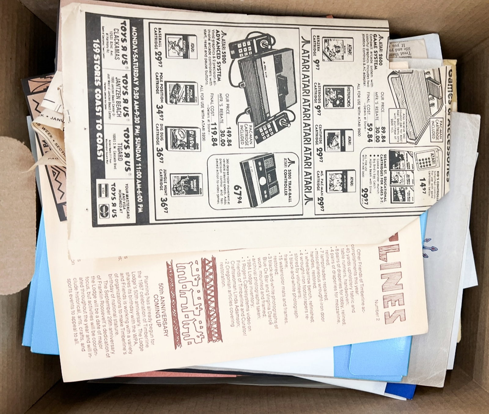 2 Boxes Howard Sewall Assorted Ephemera etc. - 2
