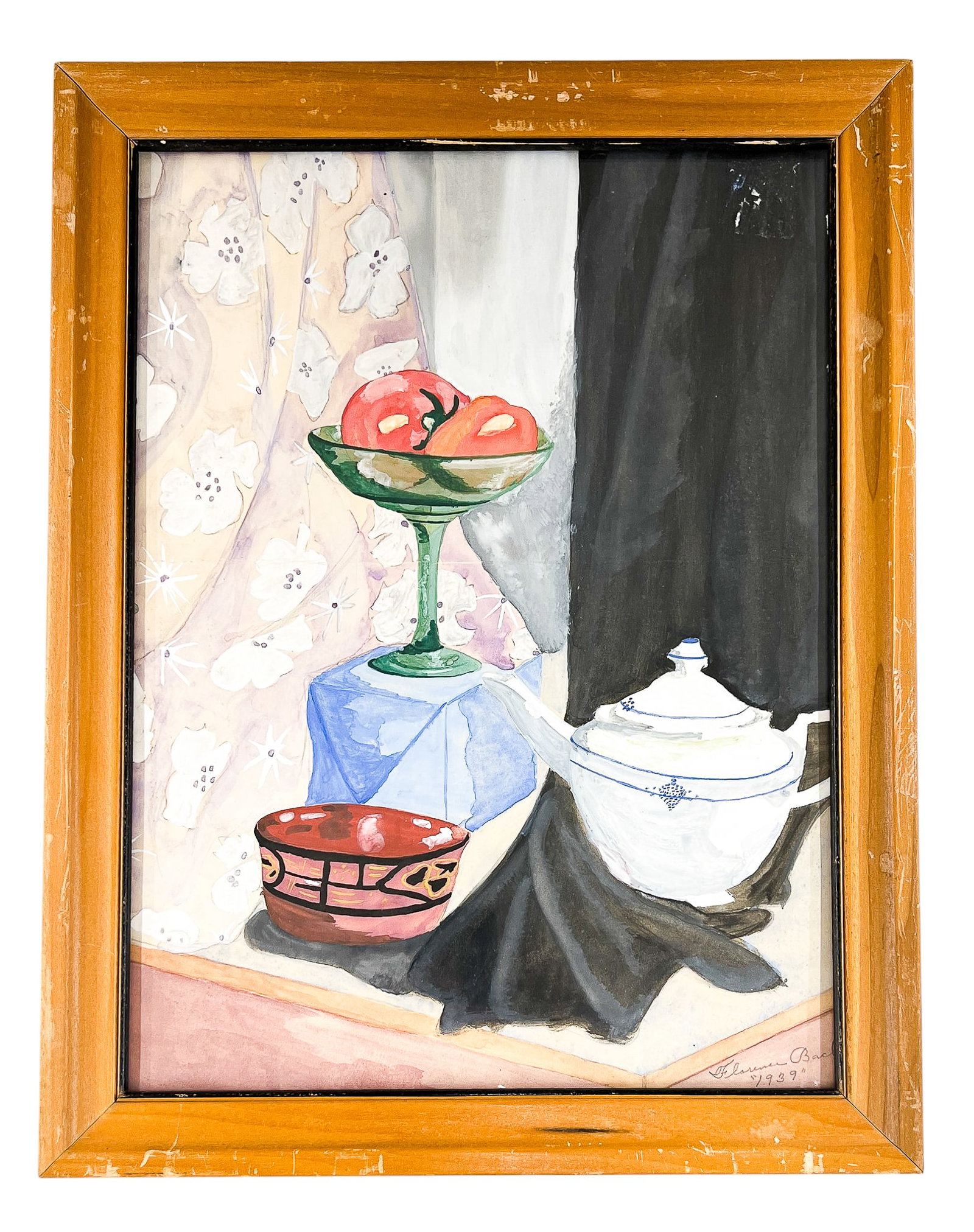 Florence Bach "Still Life" 1939 Watercolor on Paper - 2