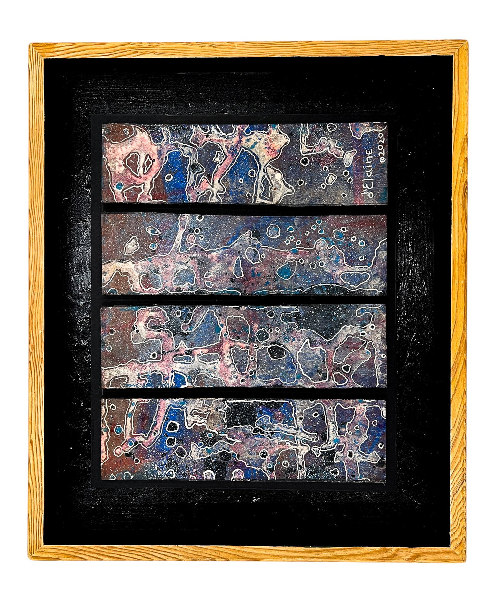 D'Laine Johnson "20 Fathoms" 2020 Acrylic w/ Enamel Spray on Board - 2