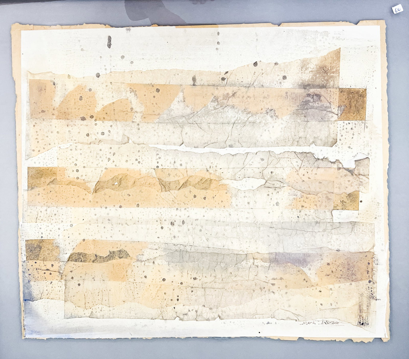 Mark Iverson "Sea Wall" 1985 Watercolor on Paper: Mark Iverson (20th/21st Cent. Washington) "Sea Wall" 1985 Watercolor on Paper 21"x24" Image 27"x29" Framed. Signed lower right. Excellent condition, not examined outside of framing.