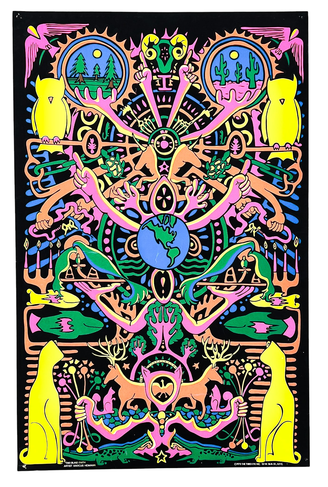 Marcus Heimann "Blind Faith" 1970 Lithograph - 2
