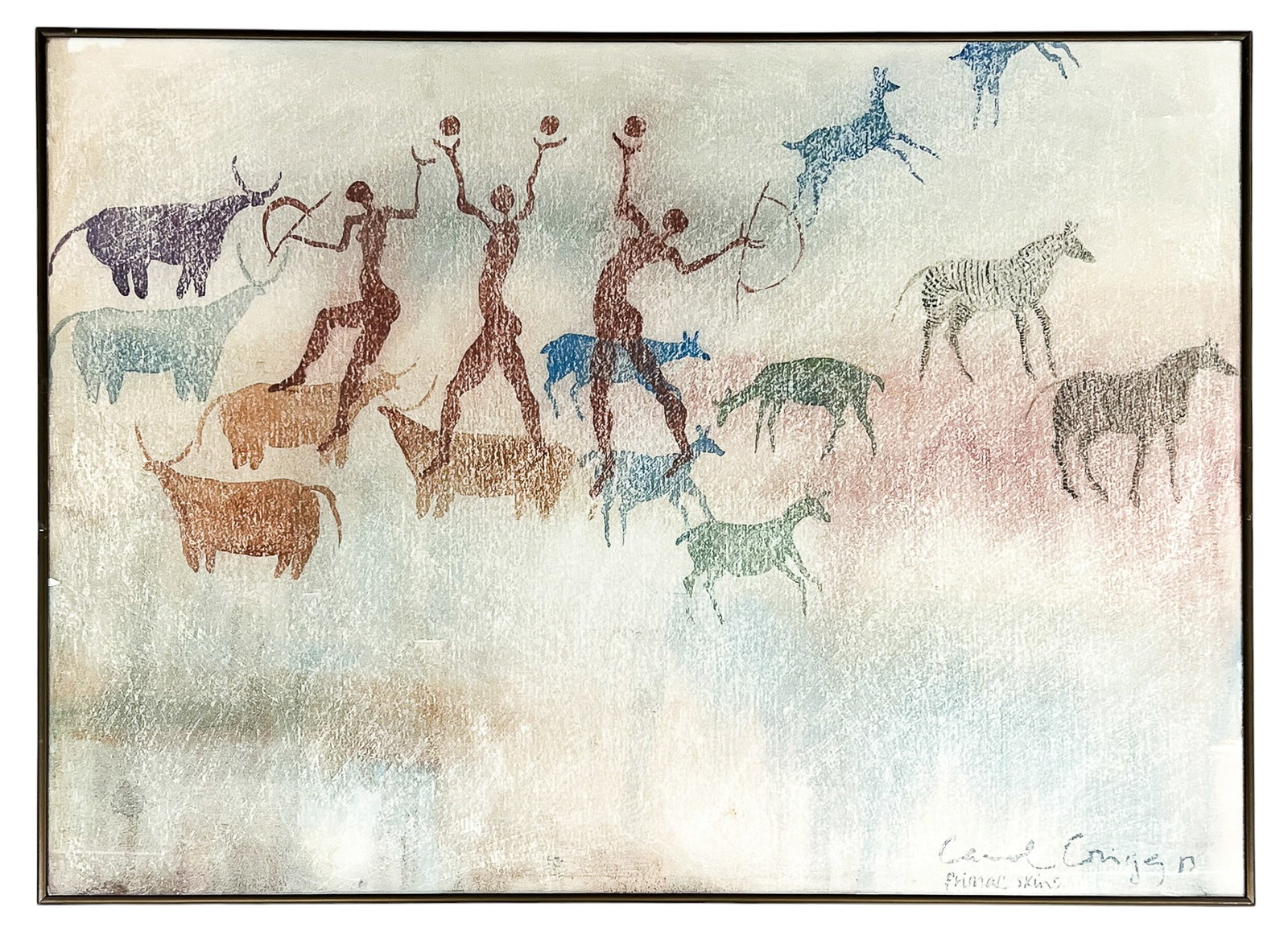 Carol Grigg "Primal Skins" Watercolor on Paper - 2