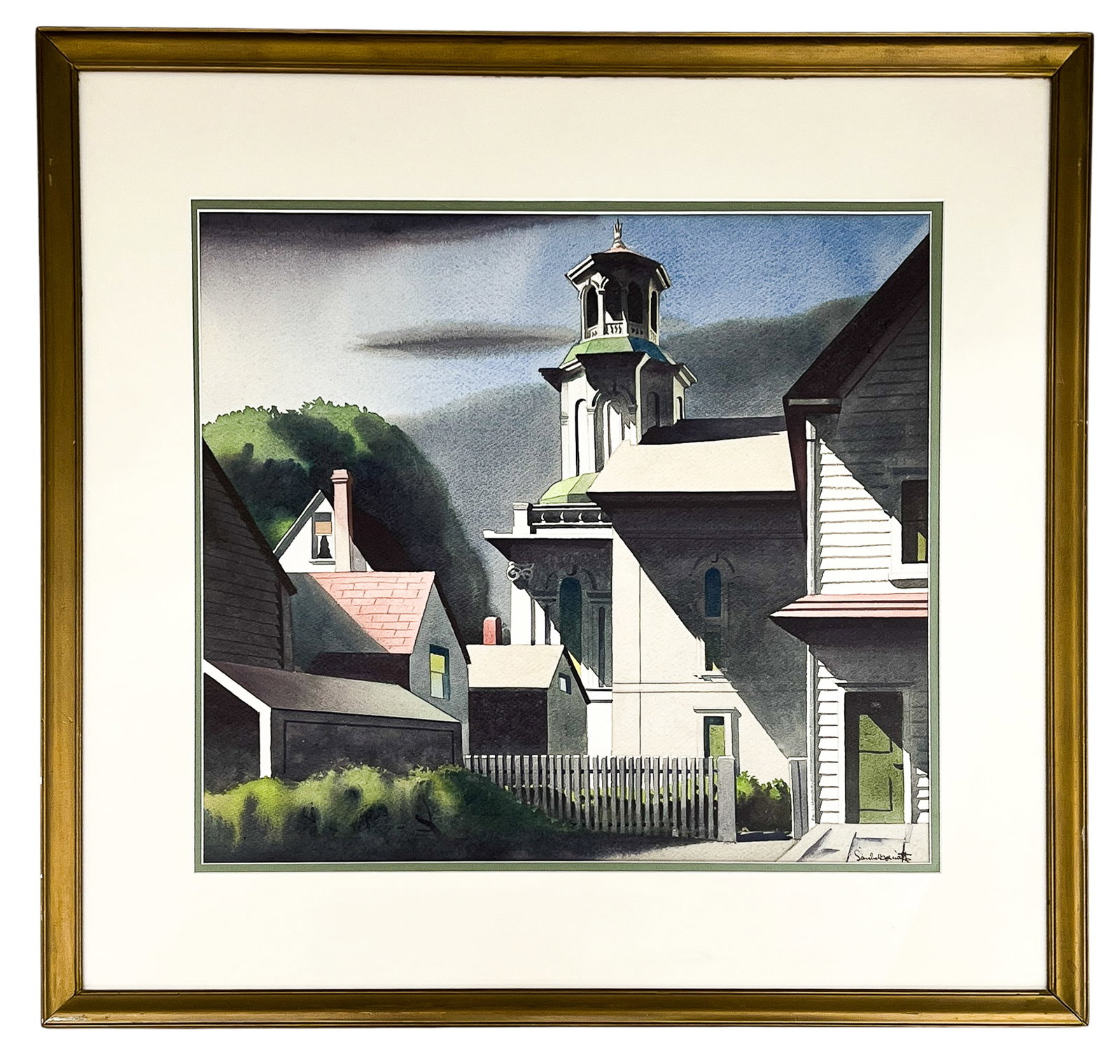 Sandor Bernath "Crisp Shadows" Watercolor on Paper - 2