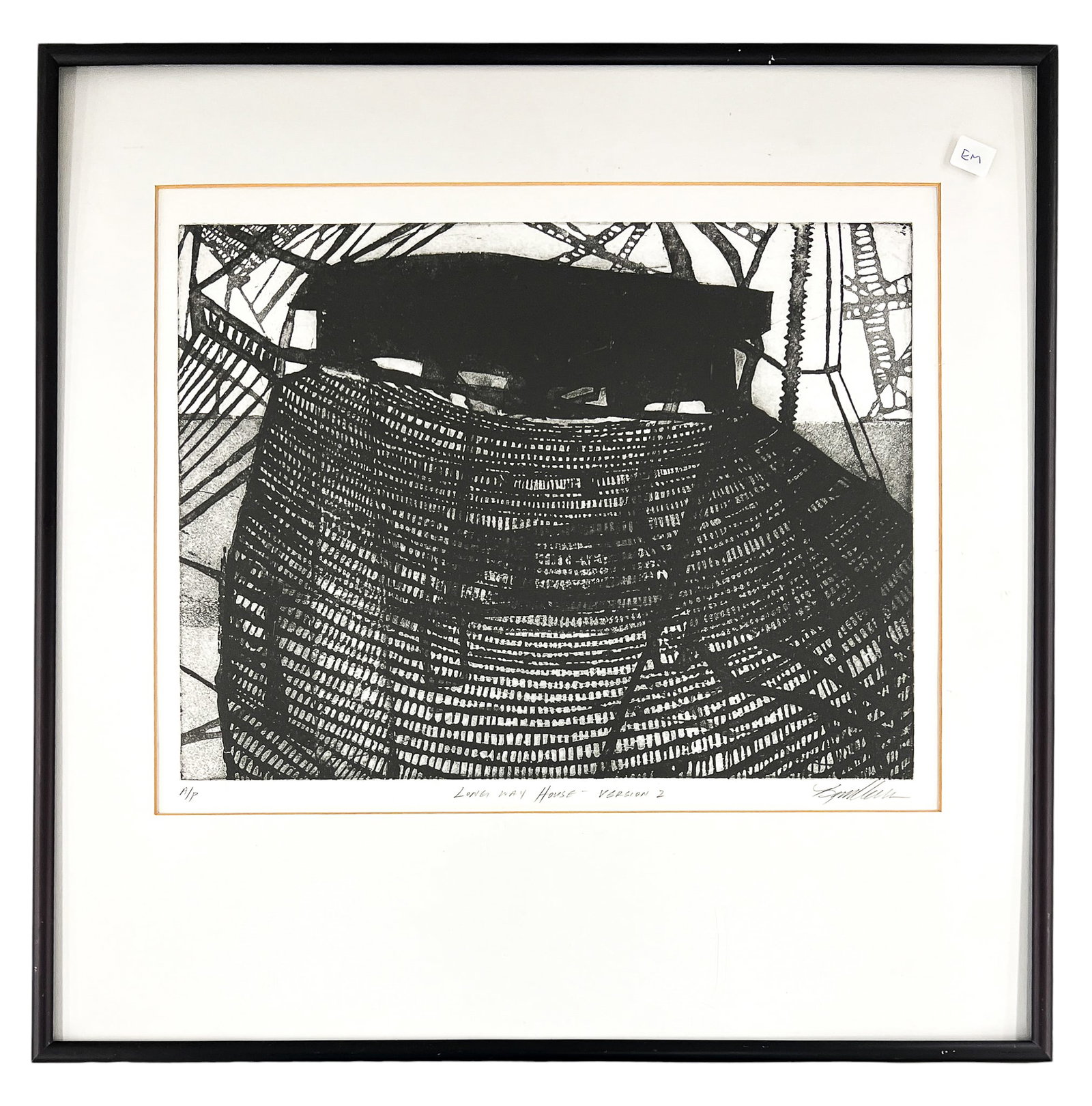 Kim Van Someren "Long Way House Version 2" Artist's Proof Etching - 2