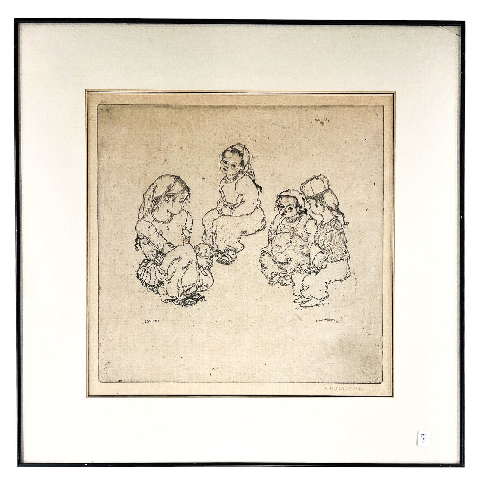 Ludwig Heinrich Jungnickel "Sarajevo" 1973 Etching - 2