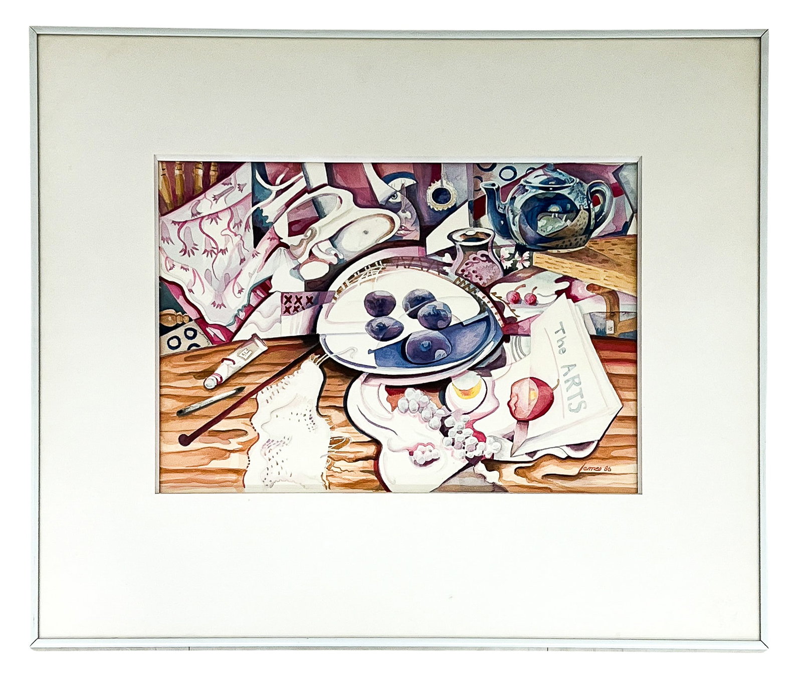 Artist Unknown "Afternoon Chaos" 1986 Watercolor on Paper - 2