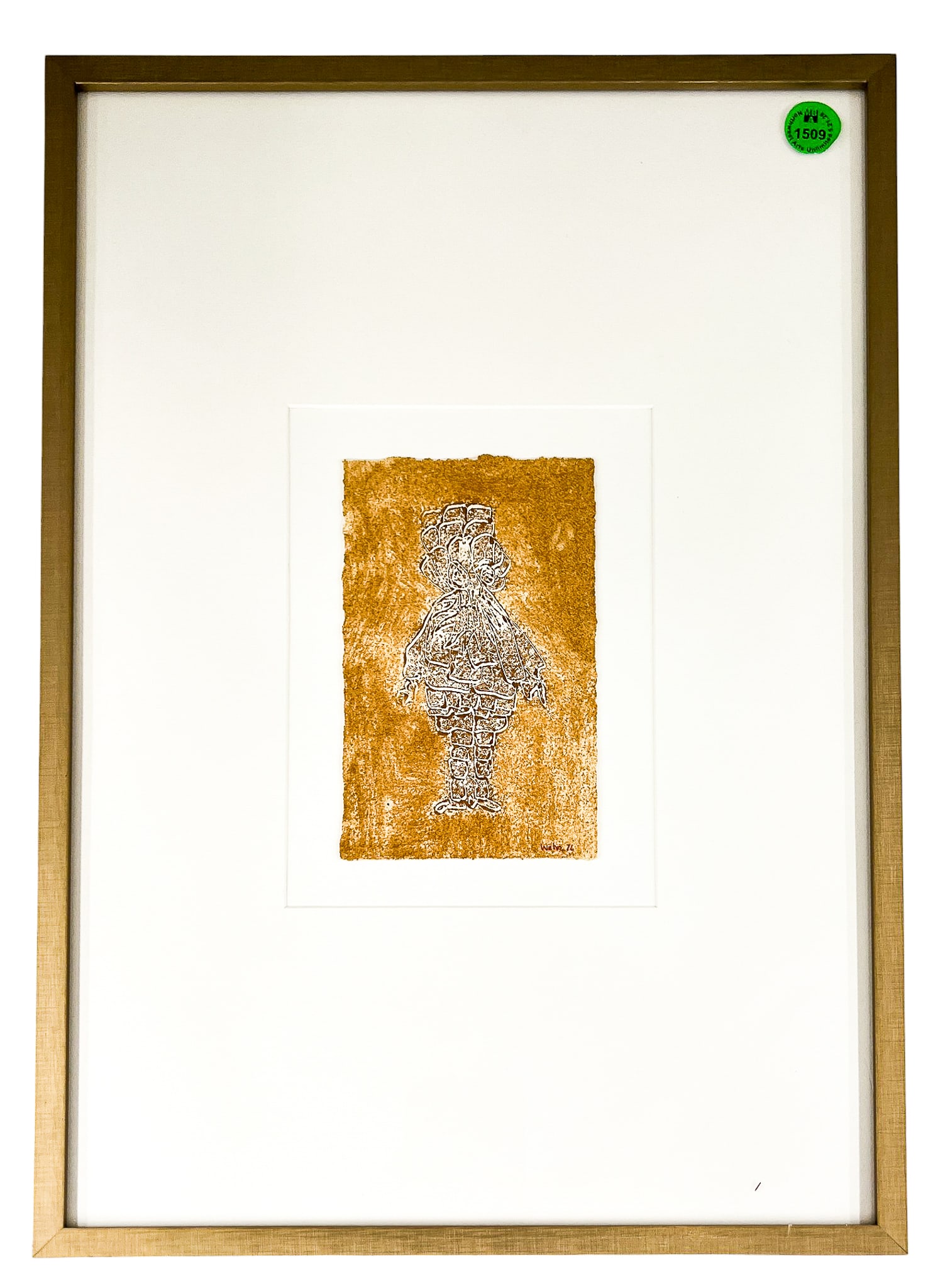 Wesley Wehr "Stand Still" 1974 Gouache on Paper - 2