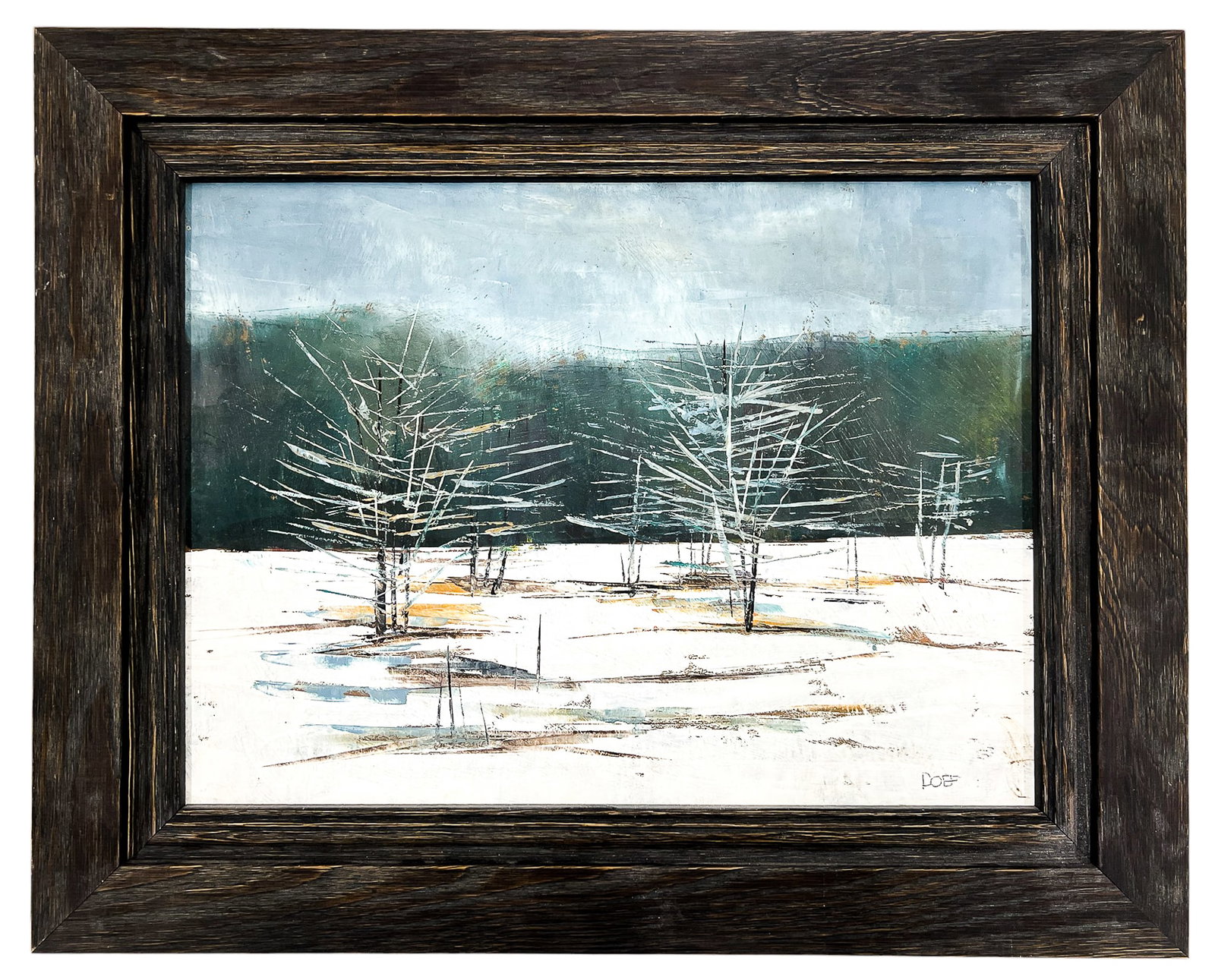 Peter Doef "Trees" Oil on Board - 2