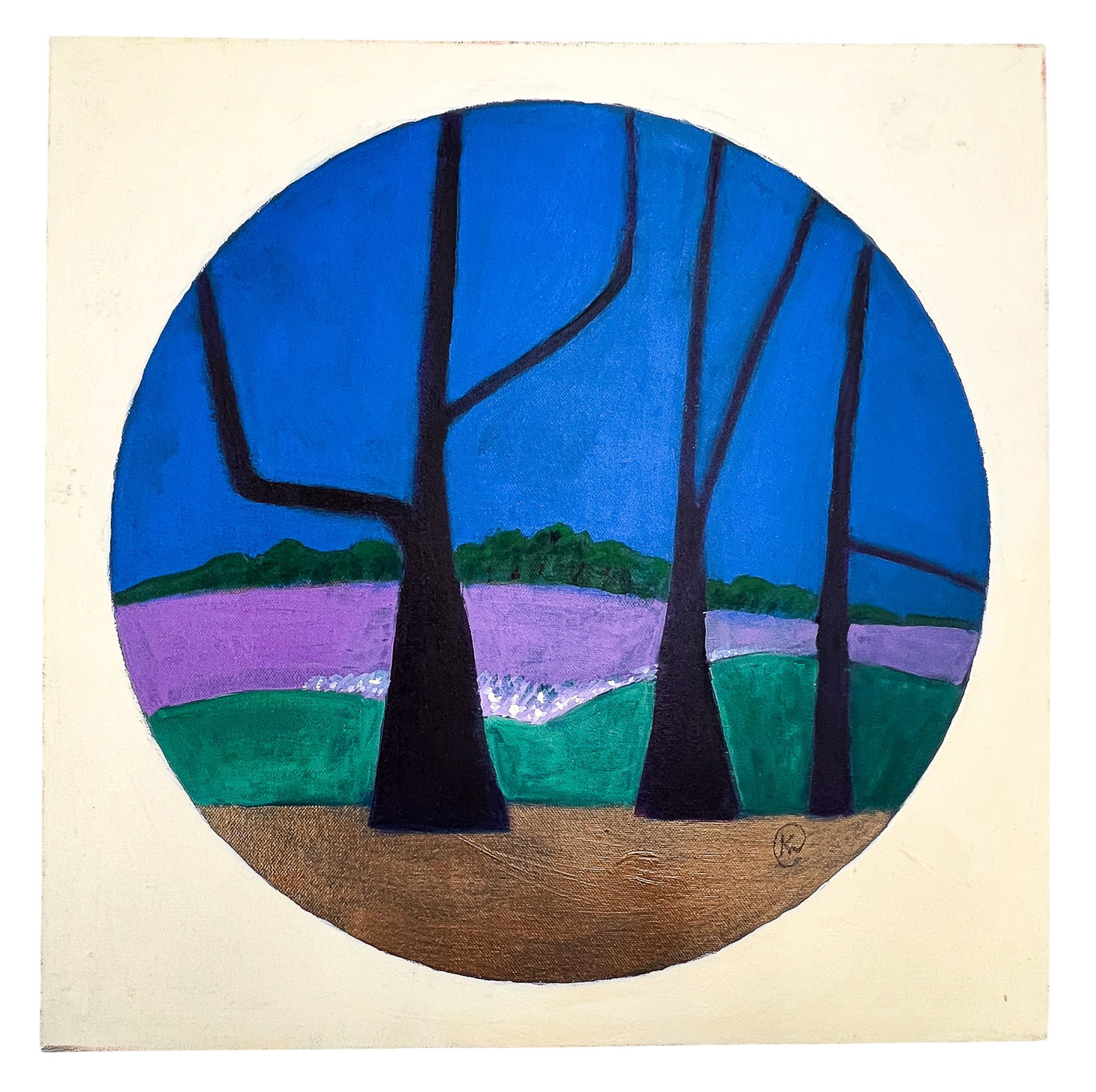 Kathleen Crow "Midnight in the Woods" Oil on Canvas - 2