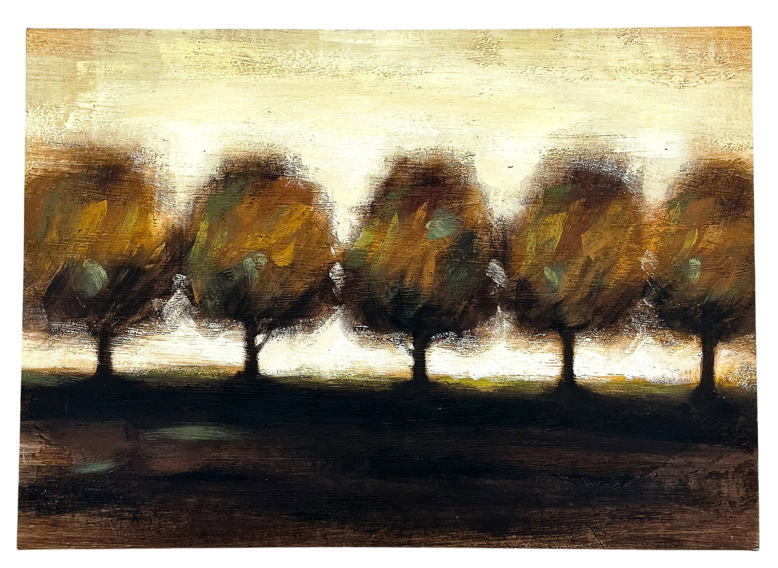 Artist Unknown "Autumn Trees" Oil on Canvas - 2