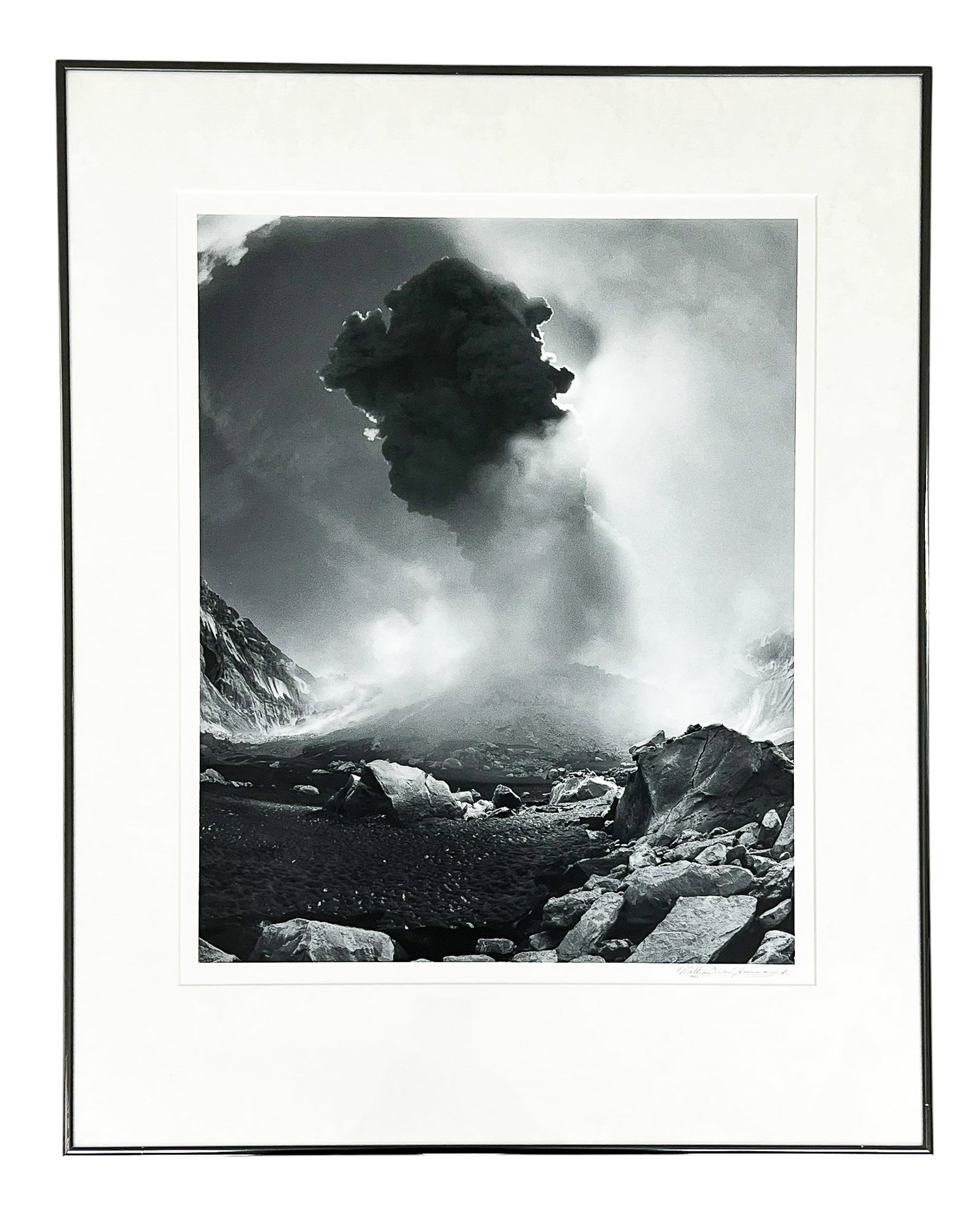 Mathias Van Hesemans "Crater Eruption, Mt St Helens" 1983 Gelatin Silver Print - 2