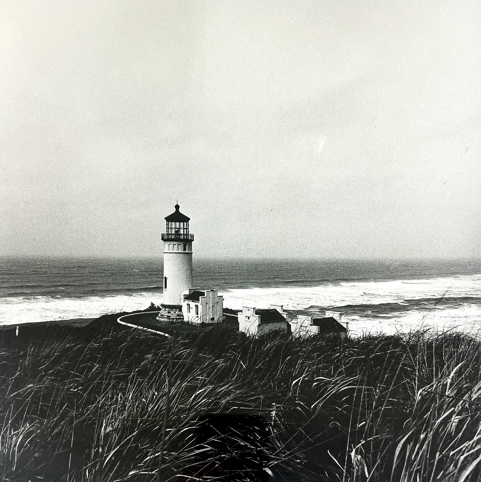 Mary Randlett "North Head Light II, Long Beach" 1968 Gelatin Silver Print: Mary Randlett (1924-2019 Washington) "North Head Light II, Long Beach" 1968 Gelatin Silver Print 11"x11" Image 18"x15.5" Framed. Signed lower right. Excellent condition, not examined outside of