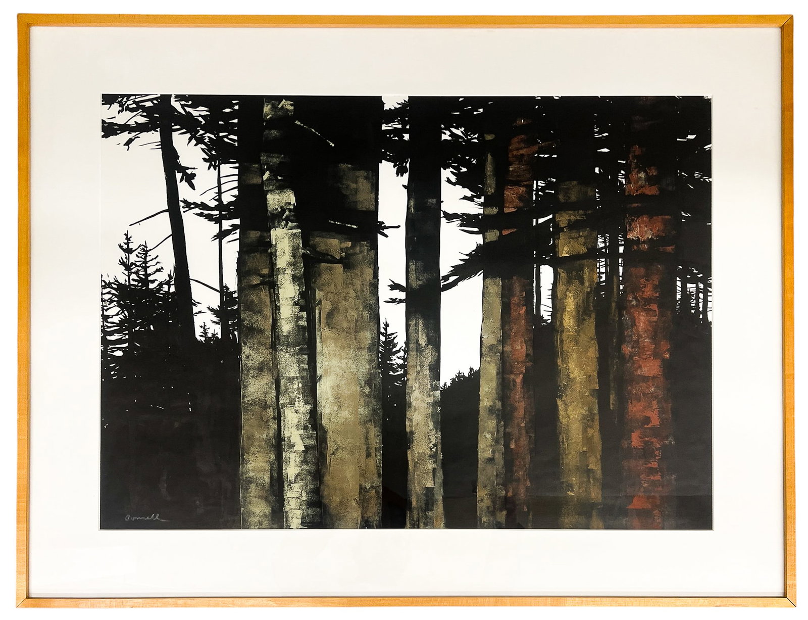 Robert Connell "Cutting the Forest" Sumi Ink & Gouache on Paper - 2