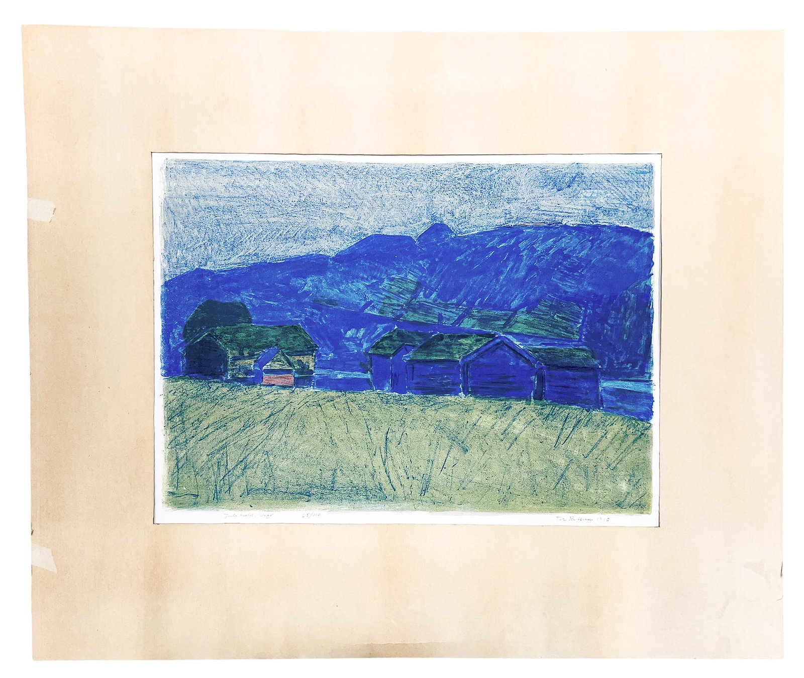 Tor Refsum "Juli Kveld, Vaja" 1960 Serigraph - 2