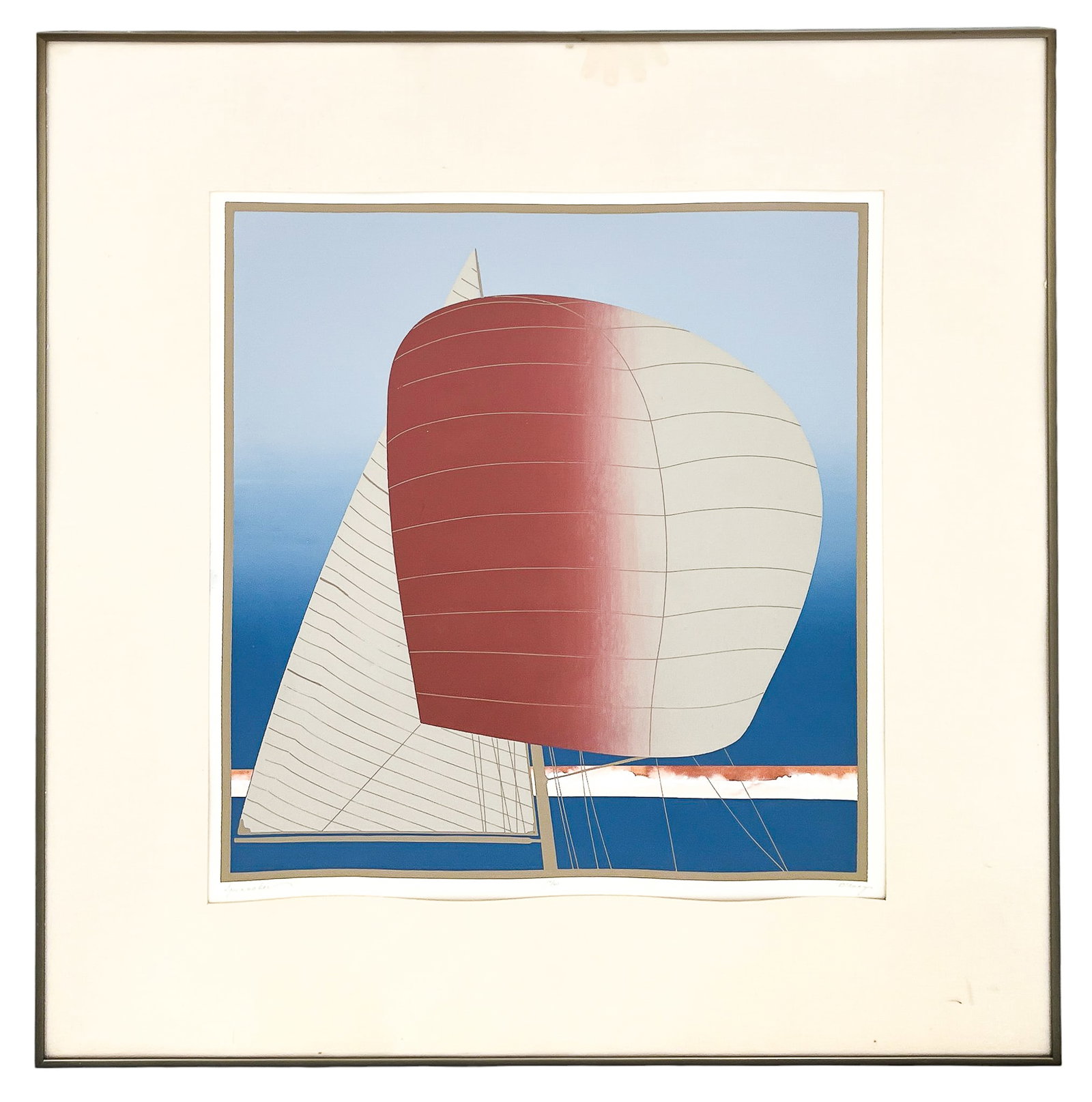 Artist Unknown "Spinnaker" Serigraph - 2