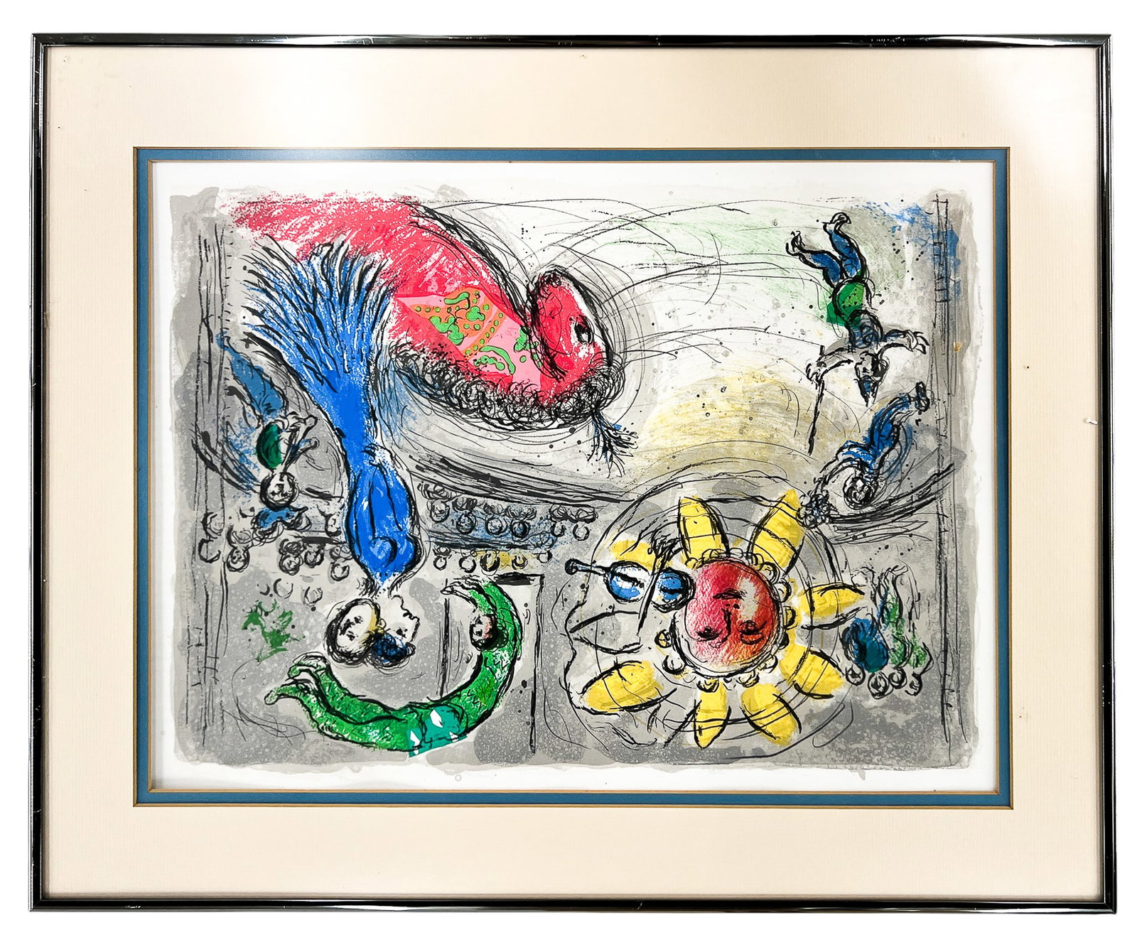 Marc Chagall "Sun with Red Horse" Lithograph - 2