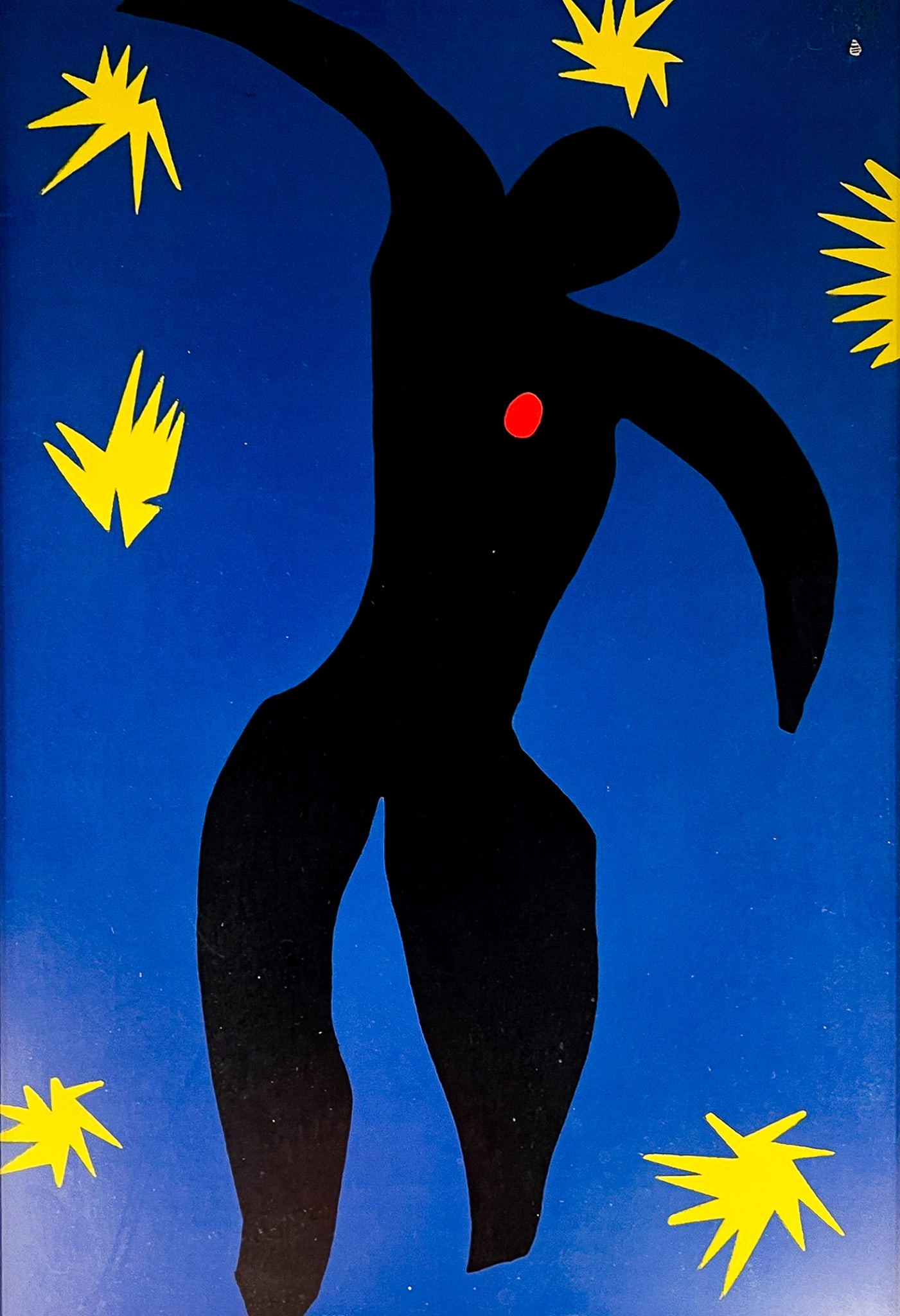 After Henri Matisse "Icare" Lithograph: After Henri Matisse (1869-1954 French) "Icare" Lithograph 16"x11" Framed. Unsigned. Excellent condition, not examined outside of framing.