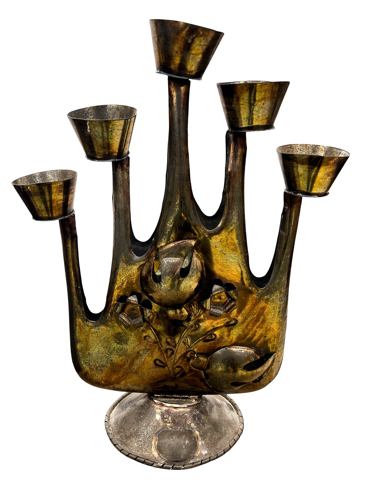 In the Manner of Gene Byron Tin Candelabra - 2