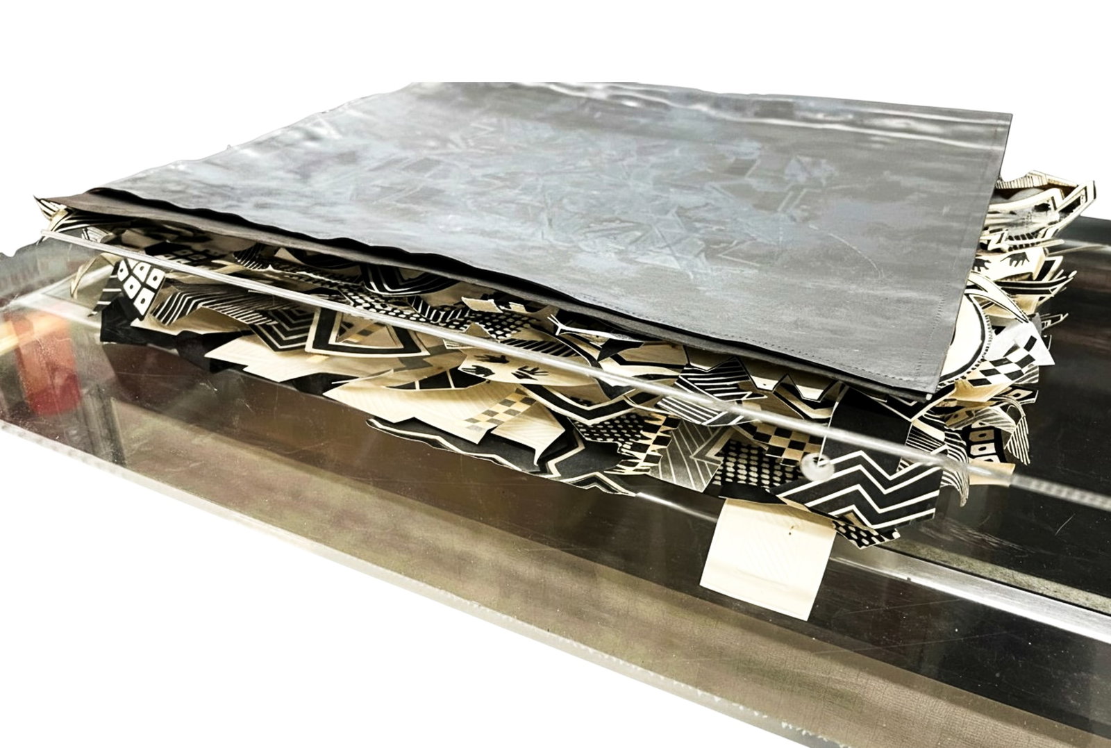 Barbara Inglis McAusland "Collage Book" 1986 Lead and Paper Sculpture - 2