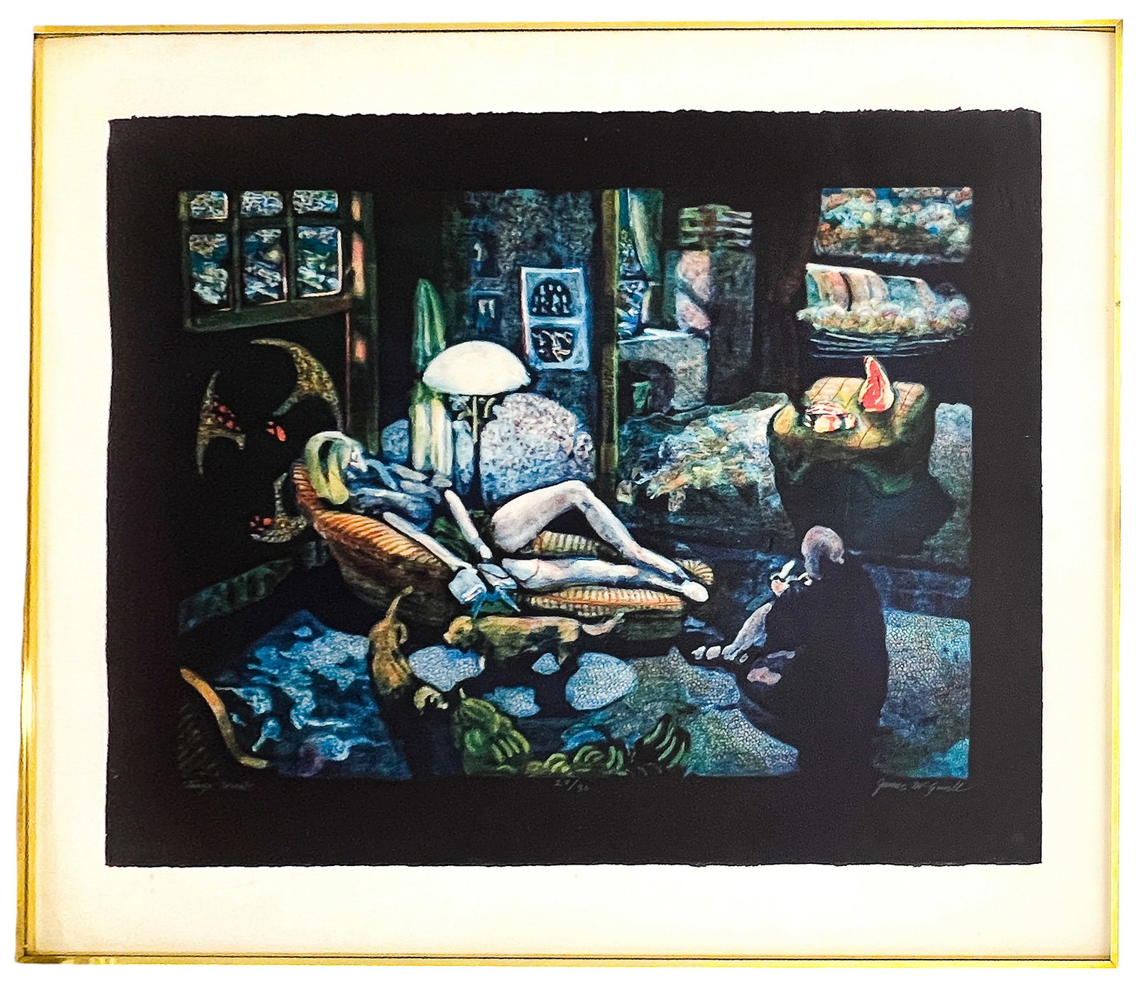 James McGarrell "Stanza: Cascade" Lithograph - 2