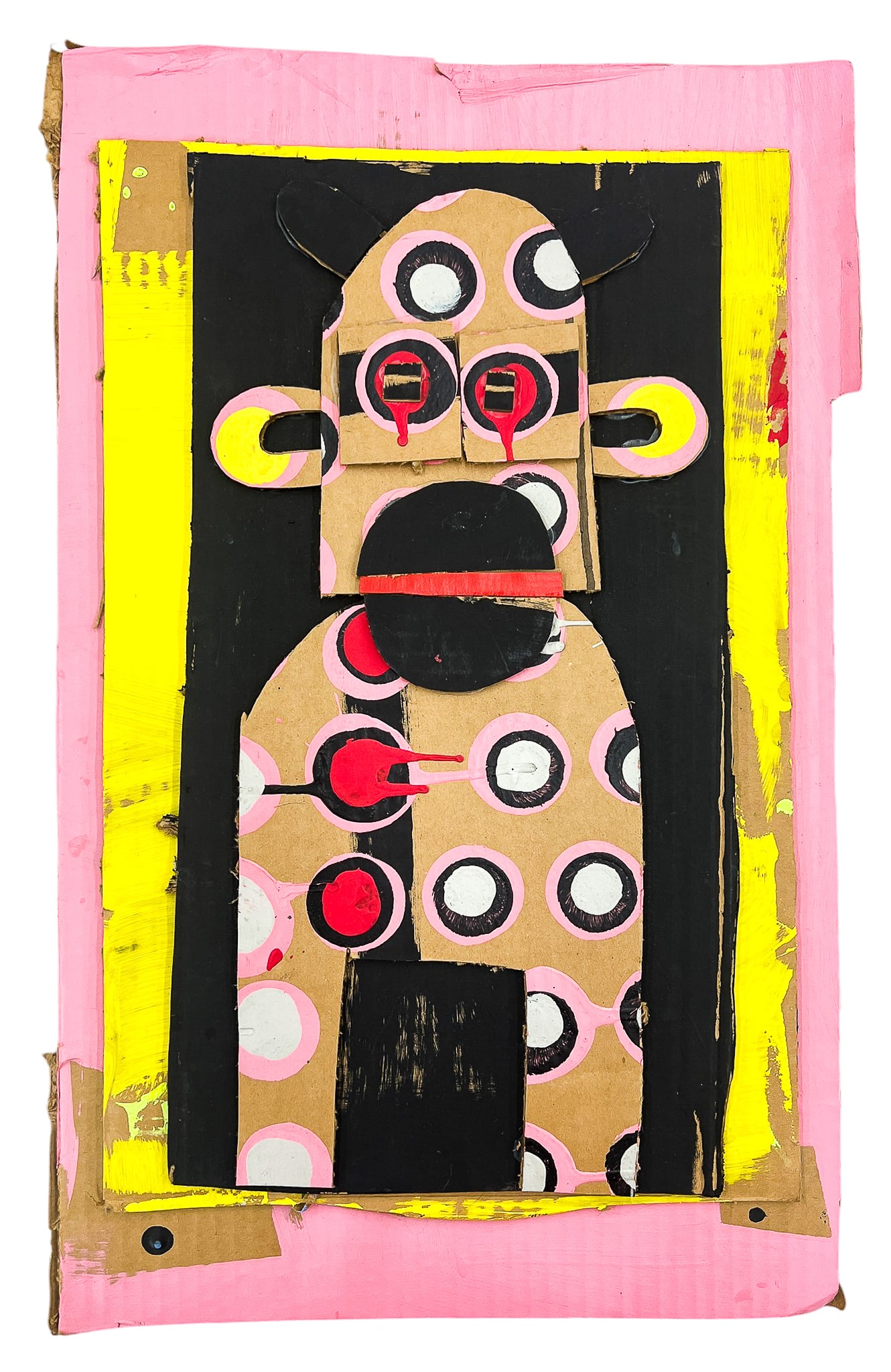 Laura Castellanos "Fast Company 10" 2018 Latex on Cardboard - 2