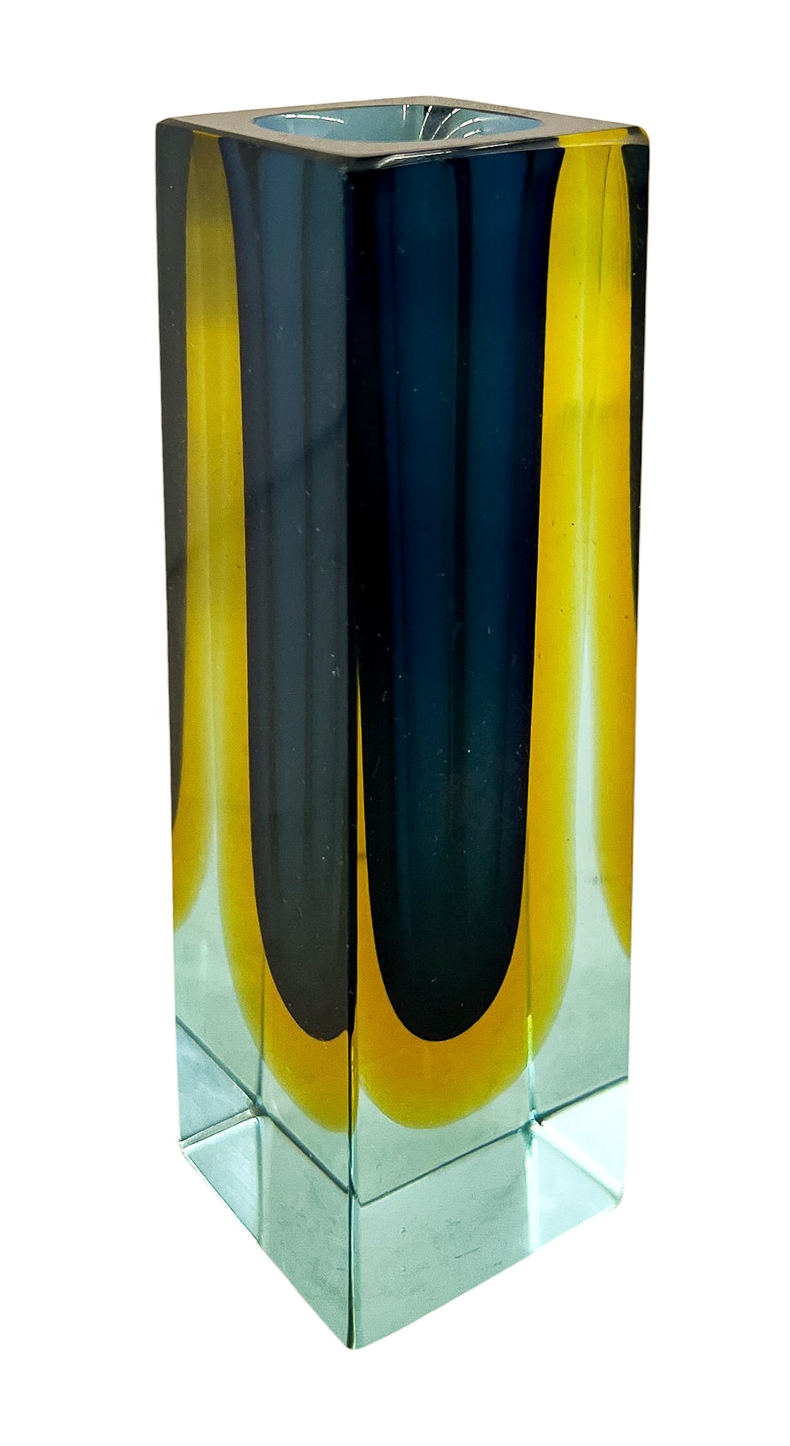 Vintage Murano Sommerso Art Glass Vase - 2