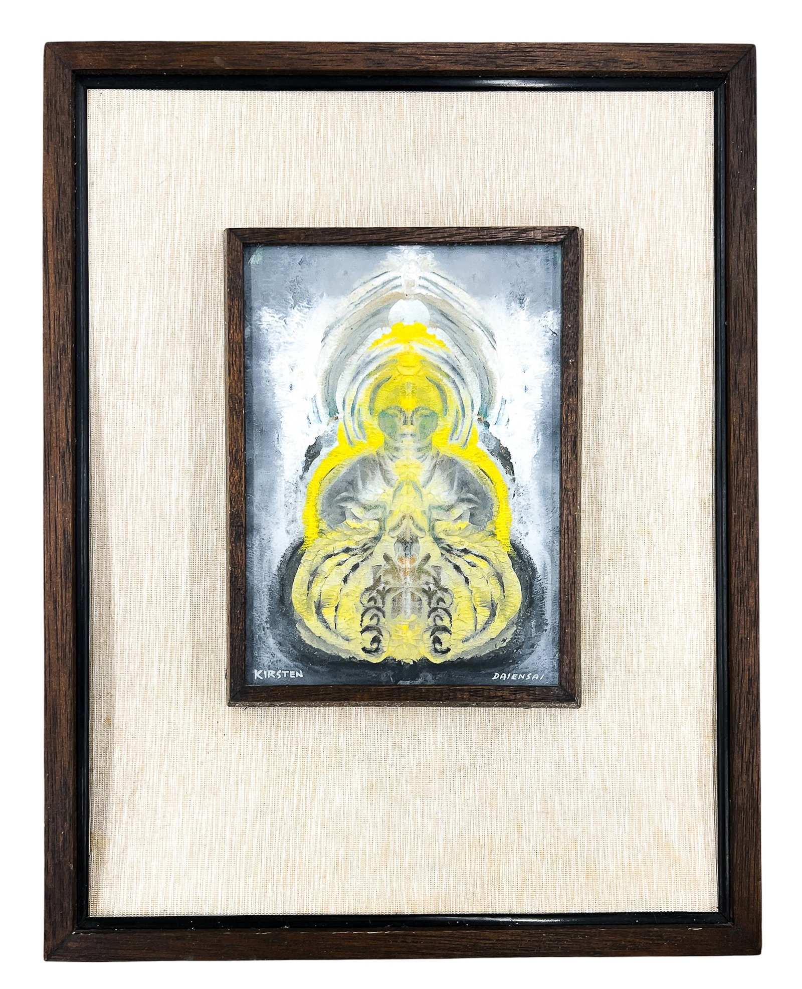 Richard Kirsten Daiensai "Meditation of Divine Forces" Acrylic on Wood Panel - 2