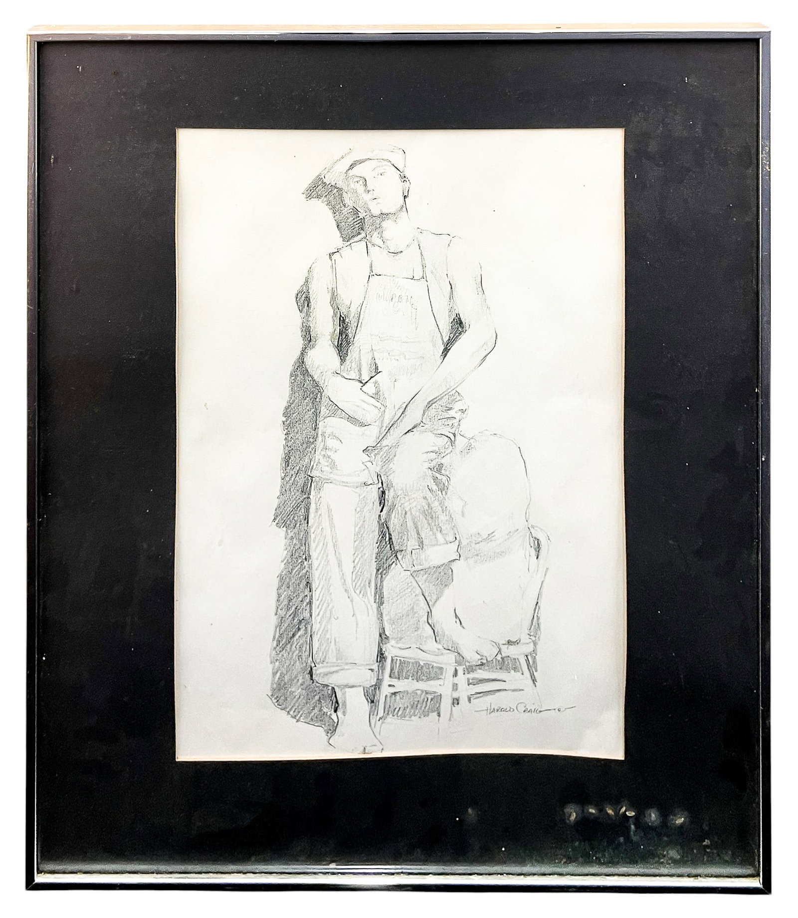 Harold Craig "Apron" ca. 1985 Graphite on Paper - 2