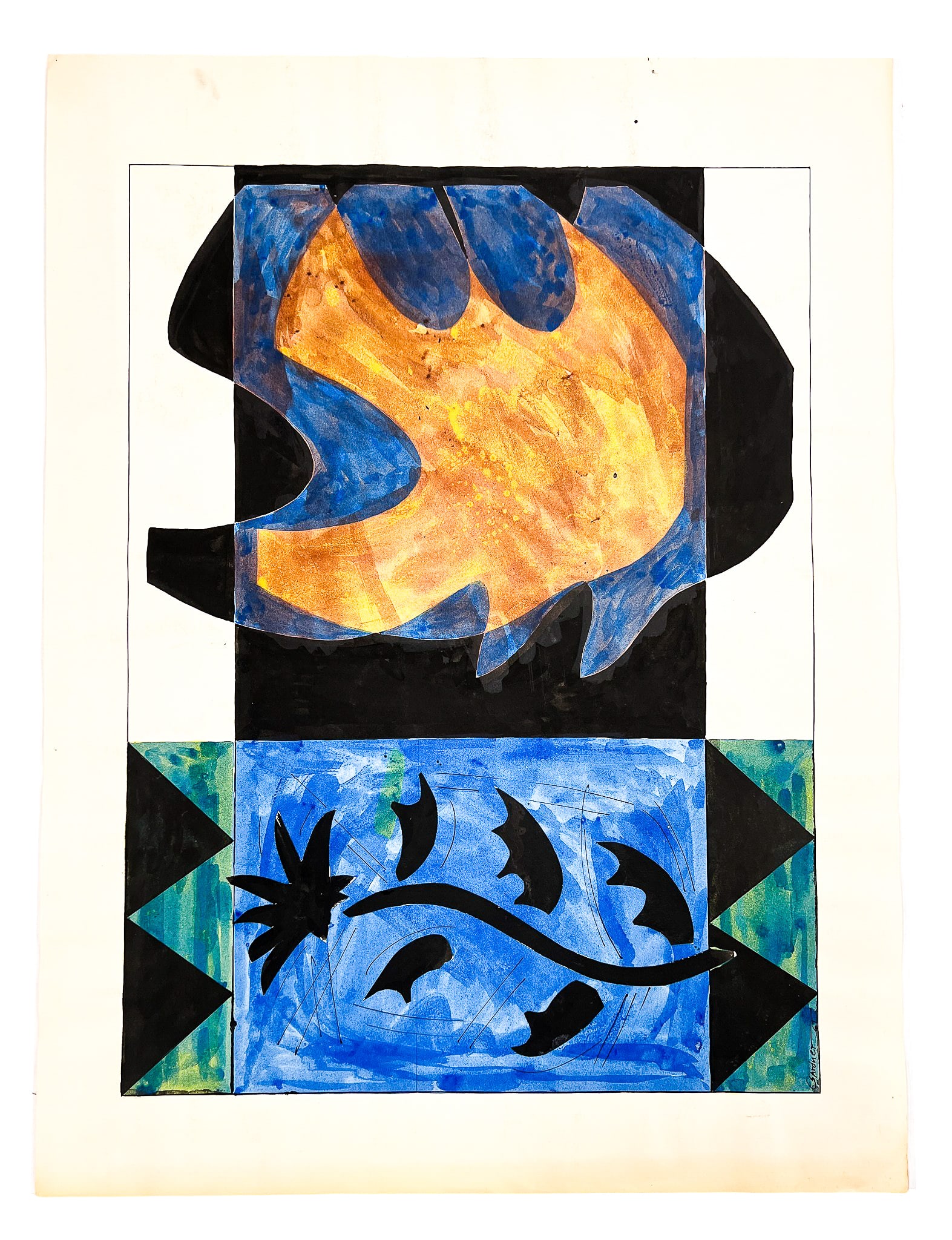 Byron Gardner Watercolor & Ink on Paper - 2