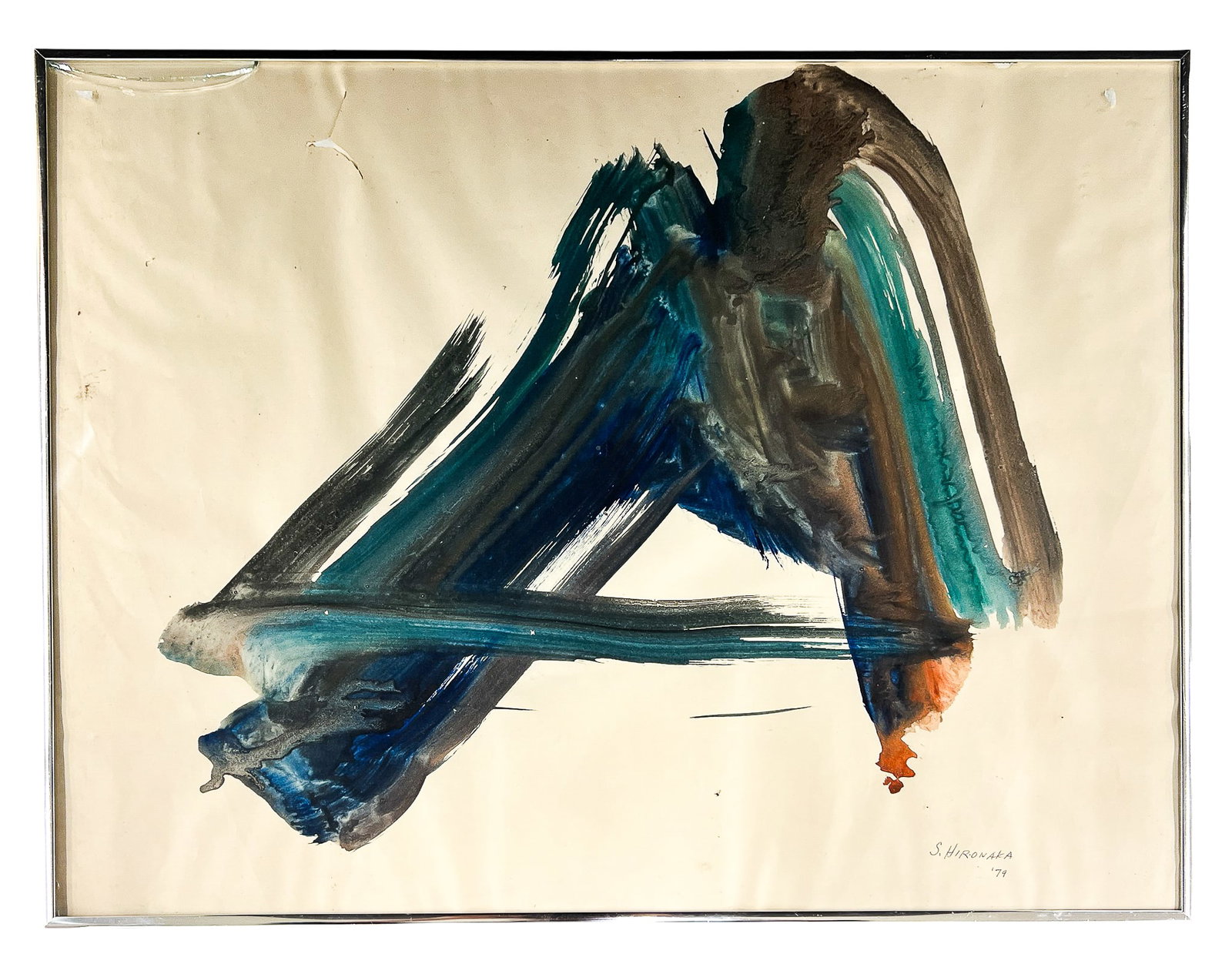 Suanao Hironaka 1979 Abstract Watercolor on Paper - 2