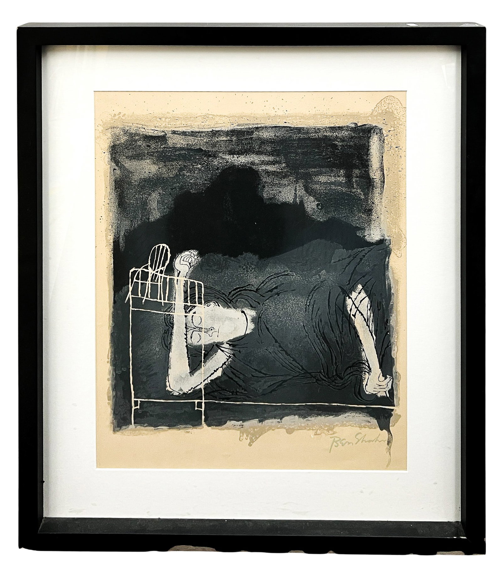 Ben Shahn "Screams of Women in Labor" 1968 Lithograph - 2