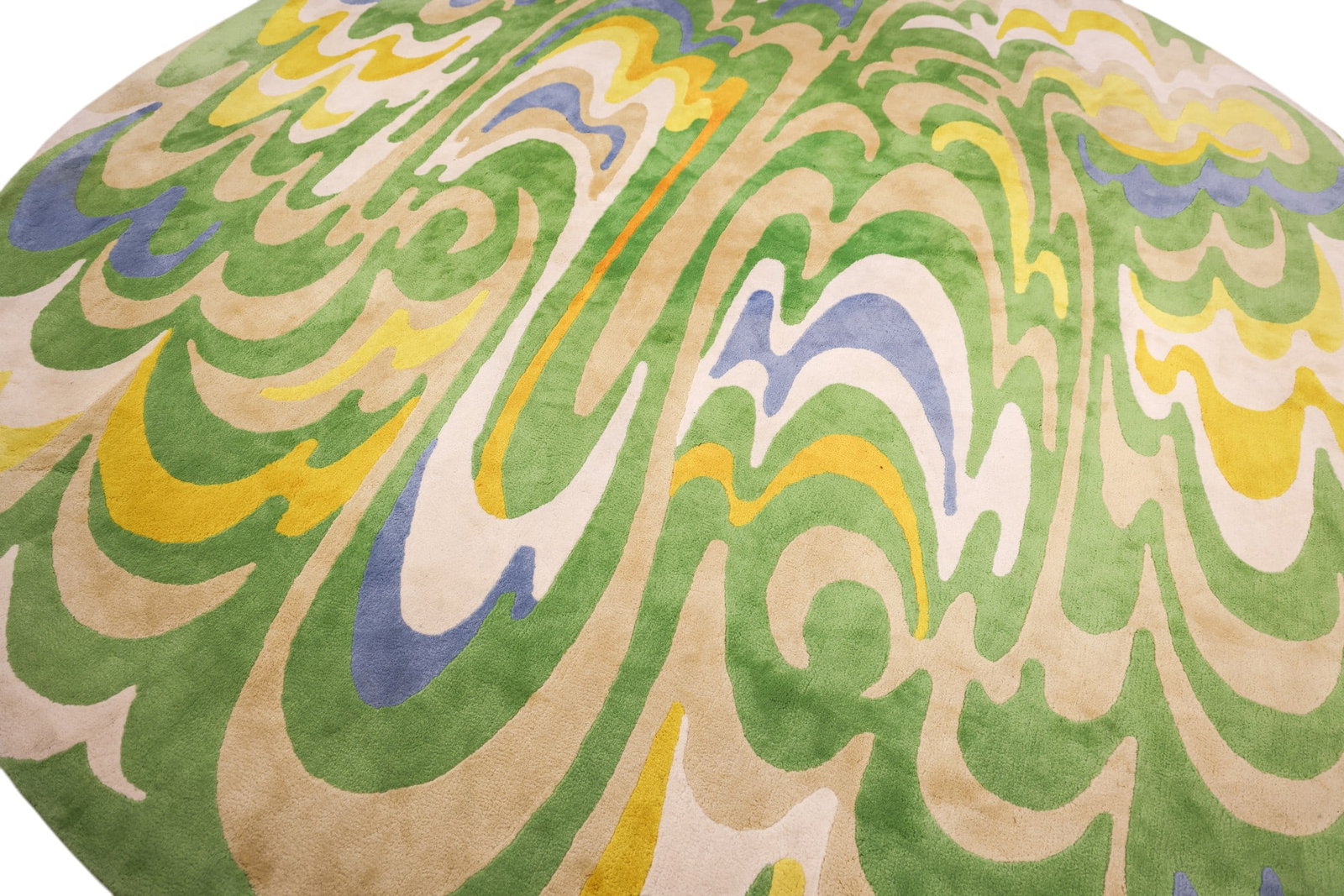Edward Fields Psychedelic Round Wool Carpet - 2